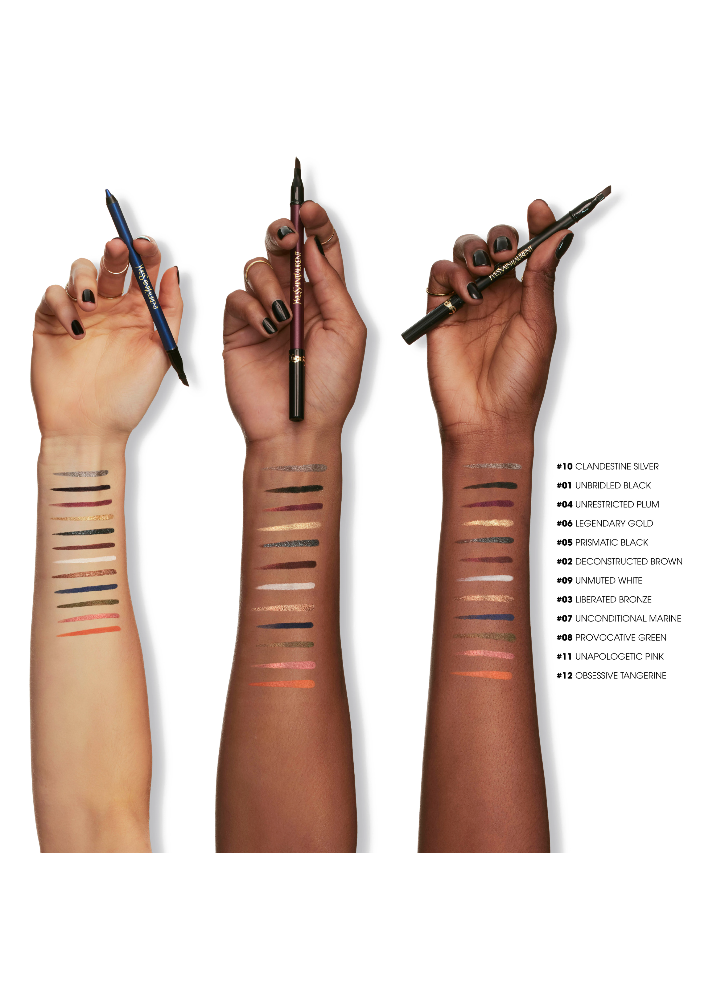 YSL Lines Liberated Crayon yeux waterproof YVES SAINT LAURENT Unmuted white