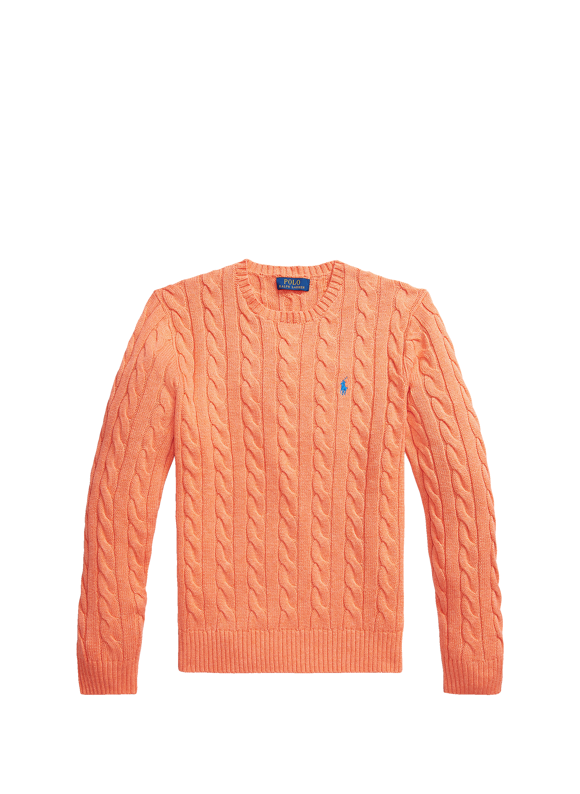 Pull en maille torsadé  Latana orange hthr