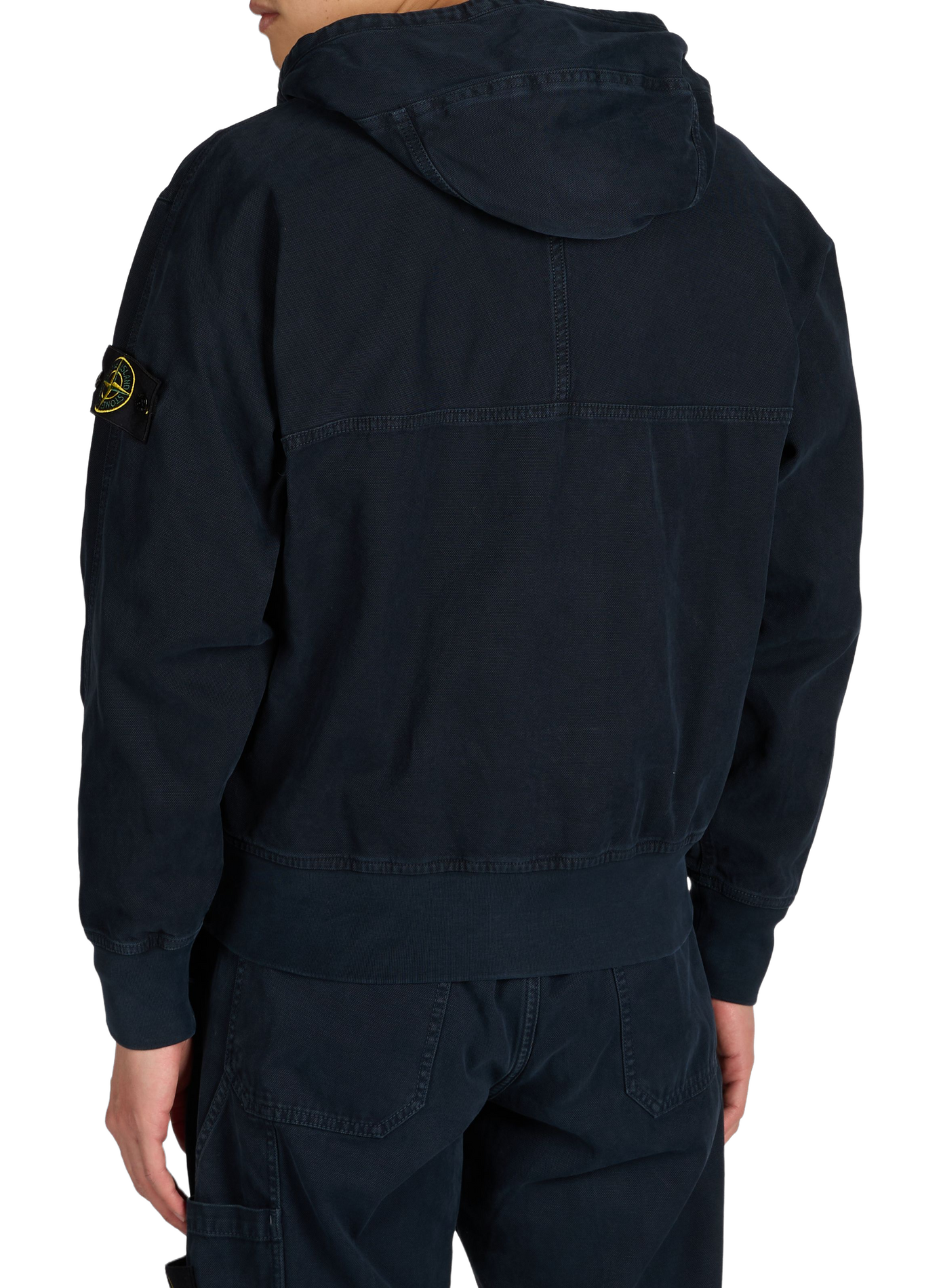 Sweat droit zippé en coton  STONE ISLAND Bleu