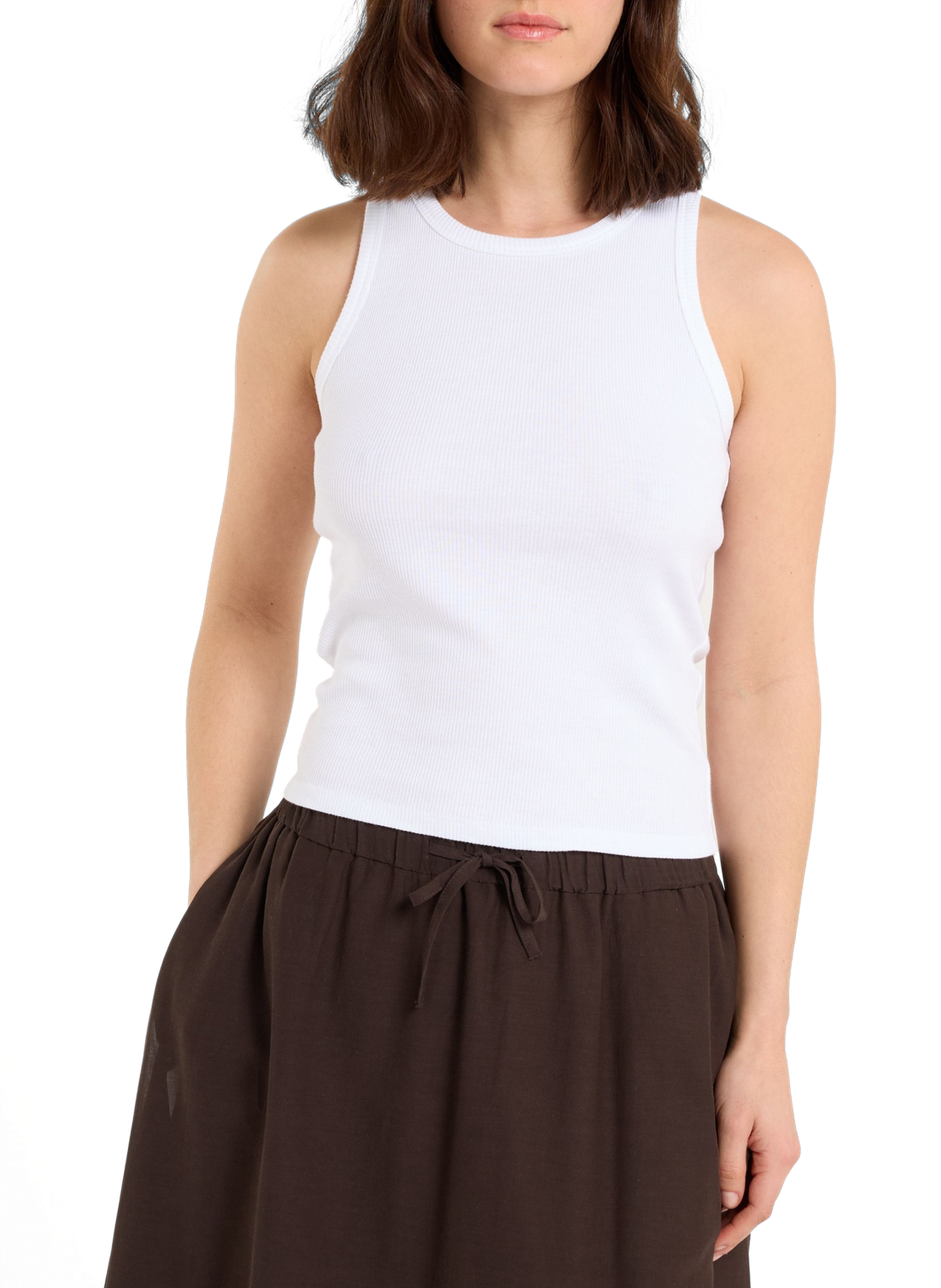 Top débardeur Tovie en coton SAISON 1865 Blanc