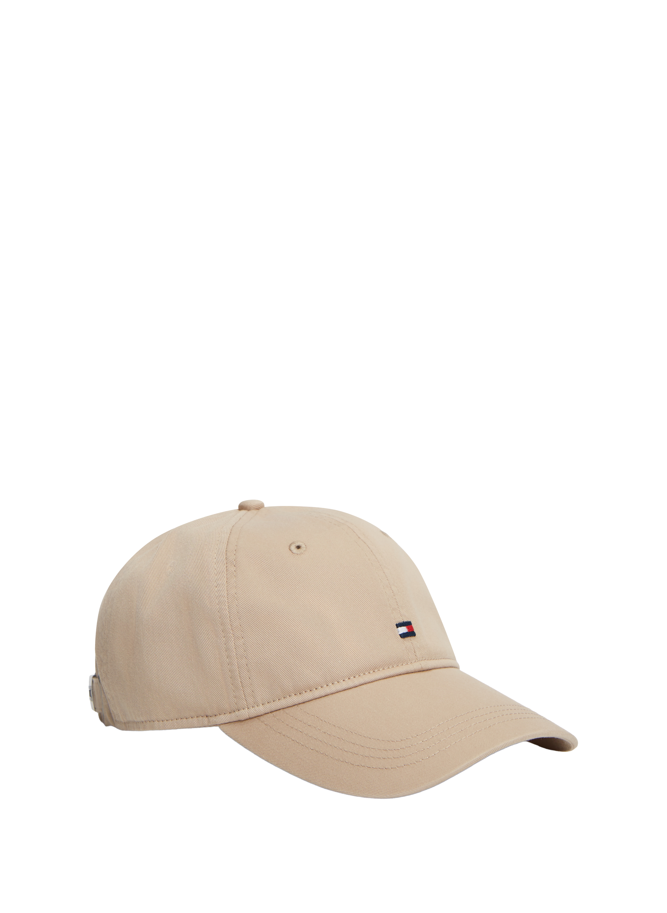 Logo organic cotton baseball cap TOMMY HILFIGER Beige