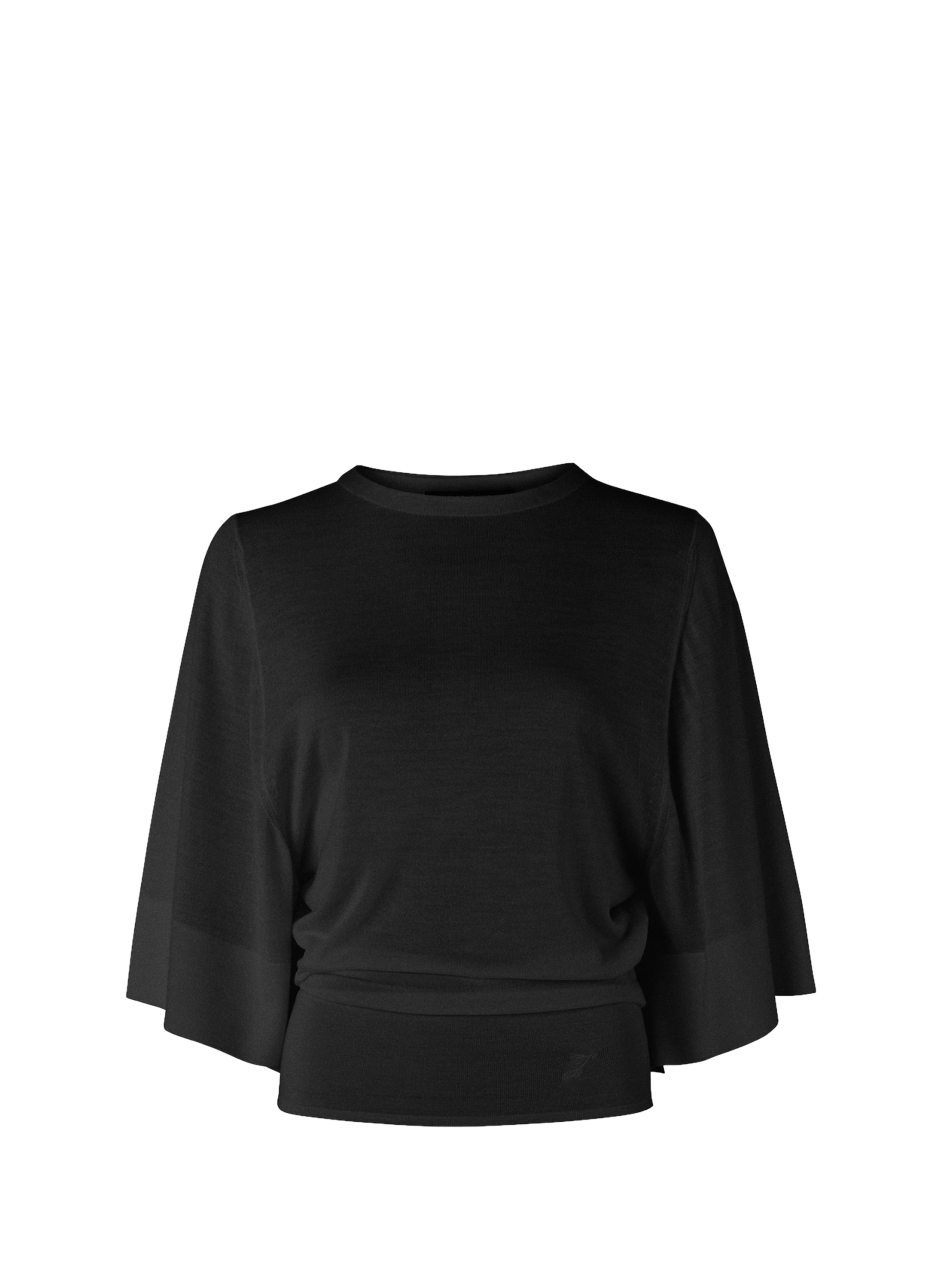 Top Mananco in virgin wool and silk JACQUEMUS Black