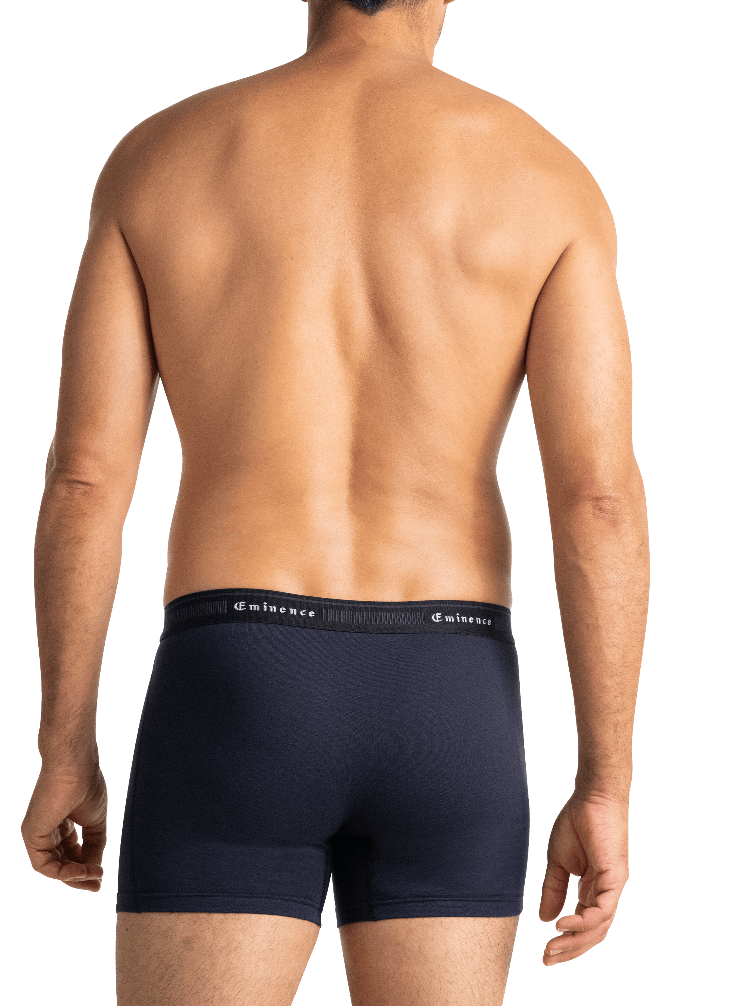 Lot de 3 boxers unis en coton mélangé EMINENCE Multicolore