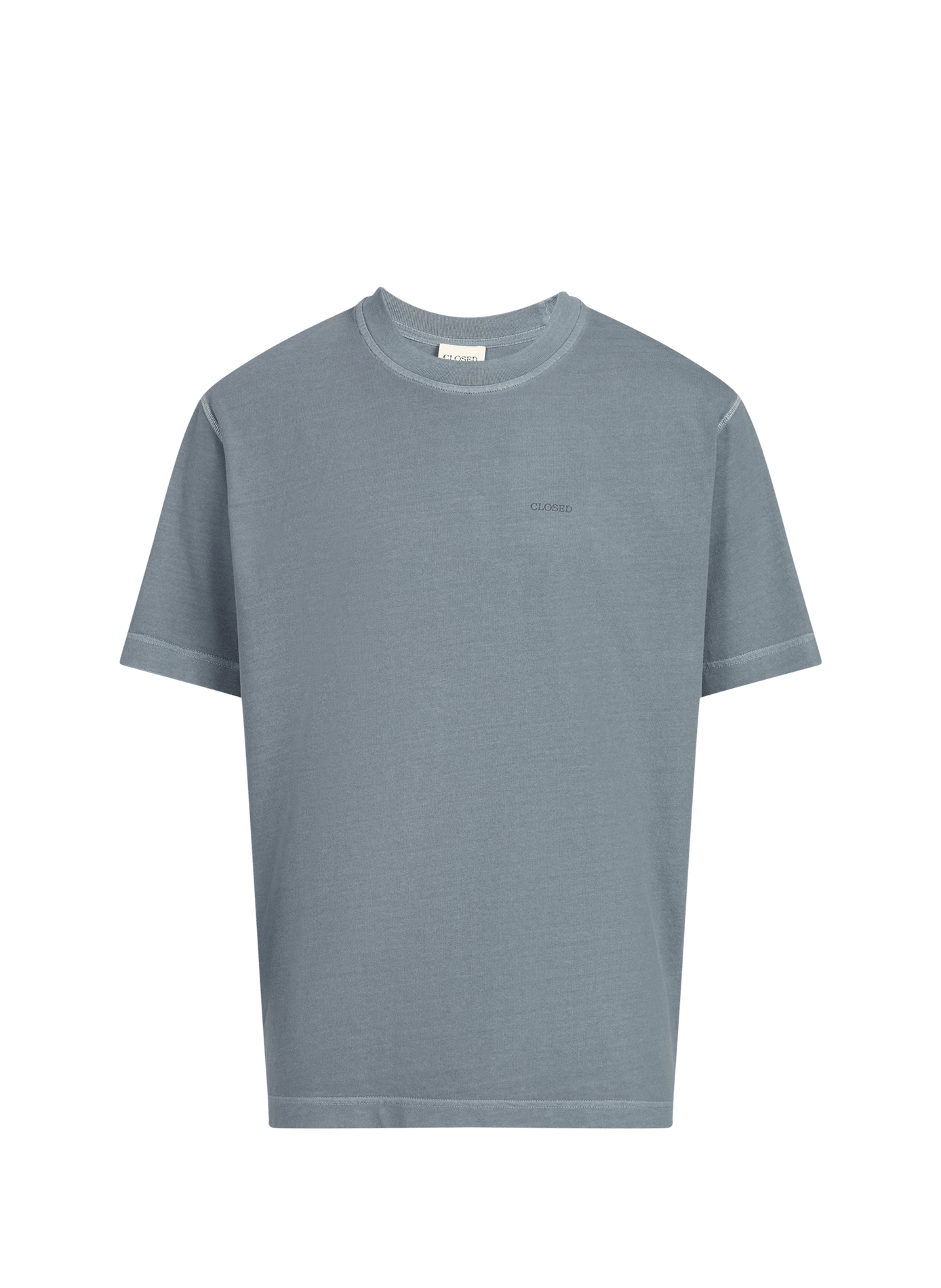 Straight-fit cotton T-shirt CLOSED Grey
