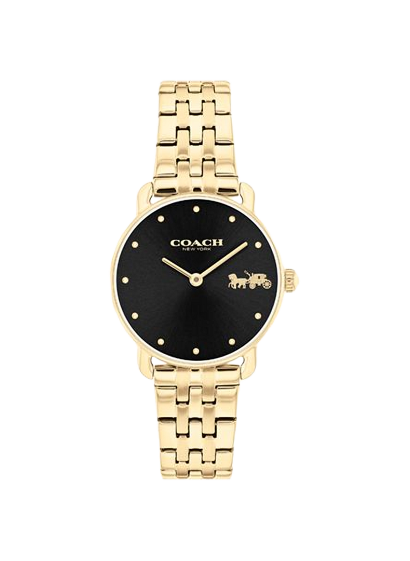 Montre quartz Elliot en acier inoxydable COACH MONTRES Doré