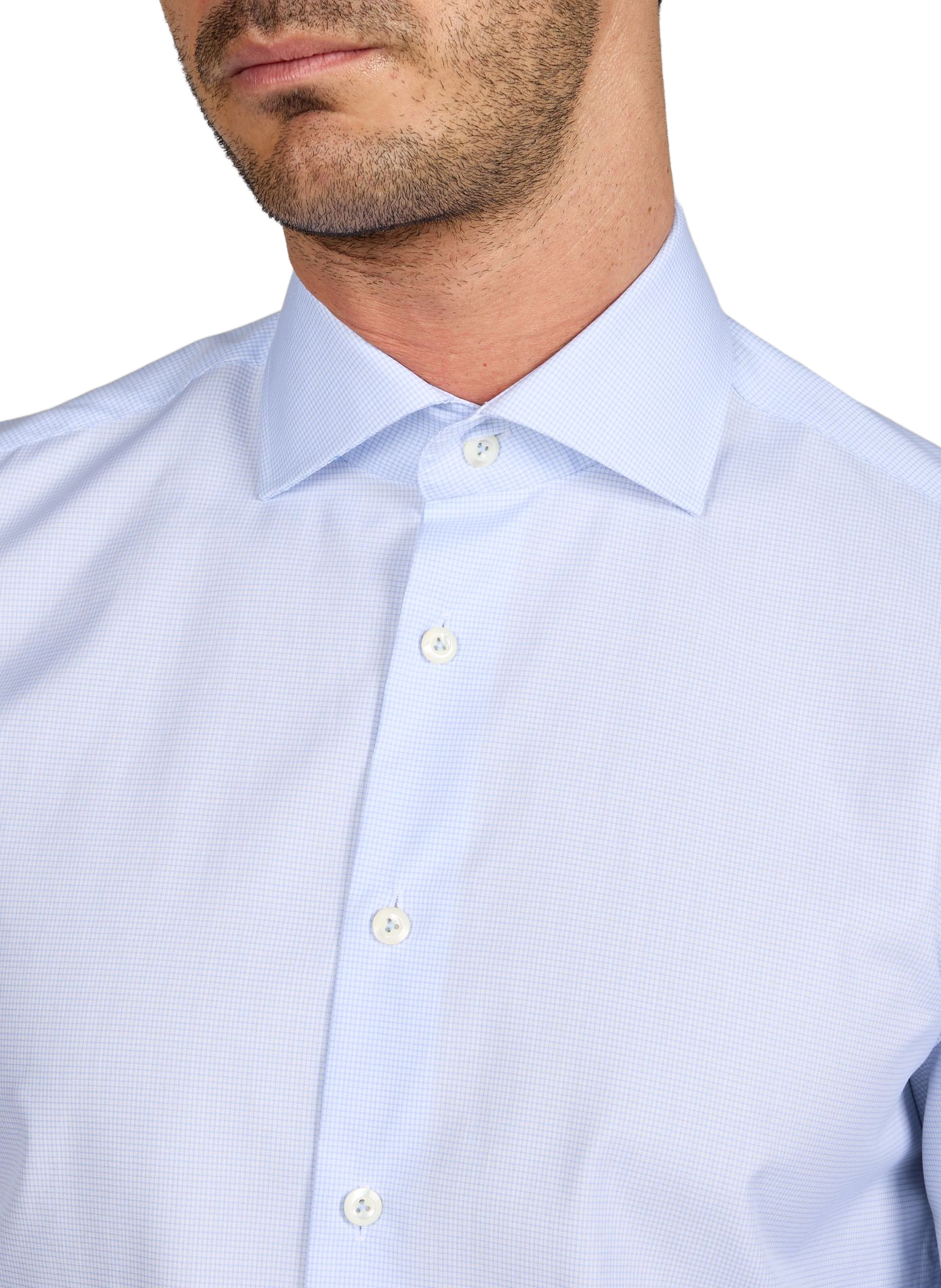 Chemise droite col classique en coton imrpimé VAN LAACK Bleu