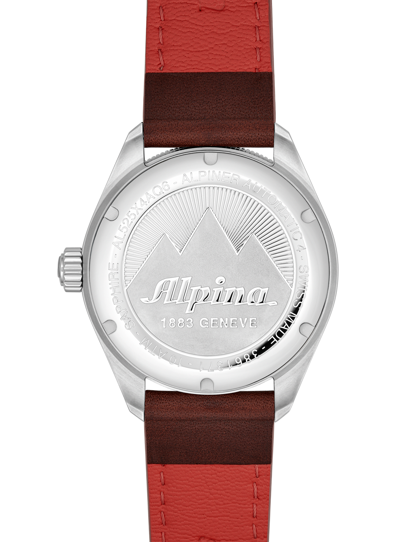 Montre automatique Alpiner 4 Automatic en cuir de veau ALPINA Bleu