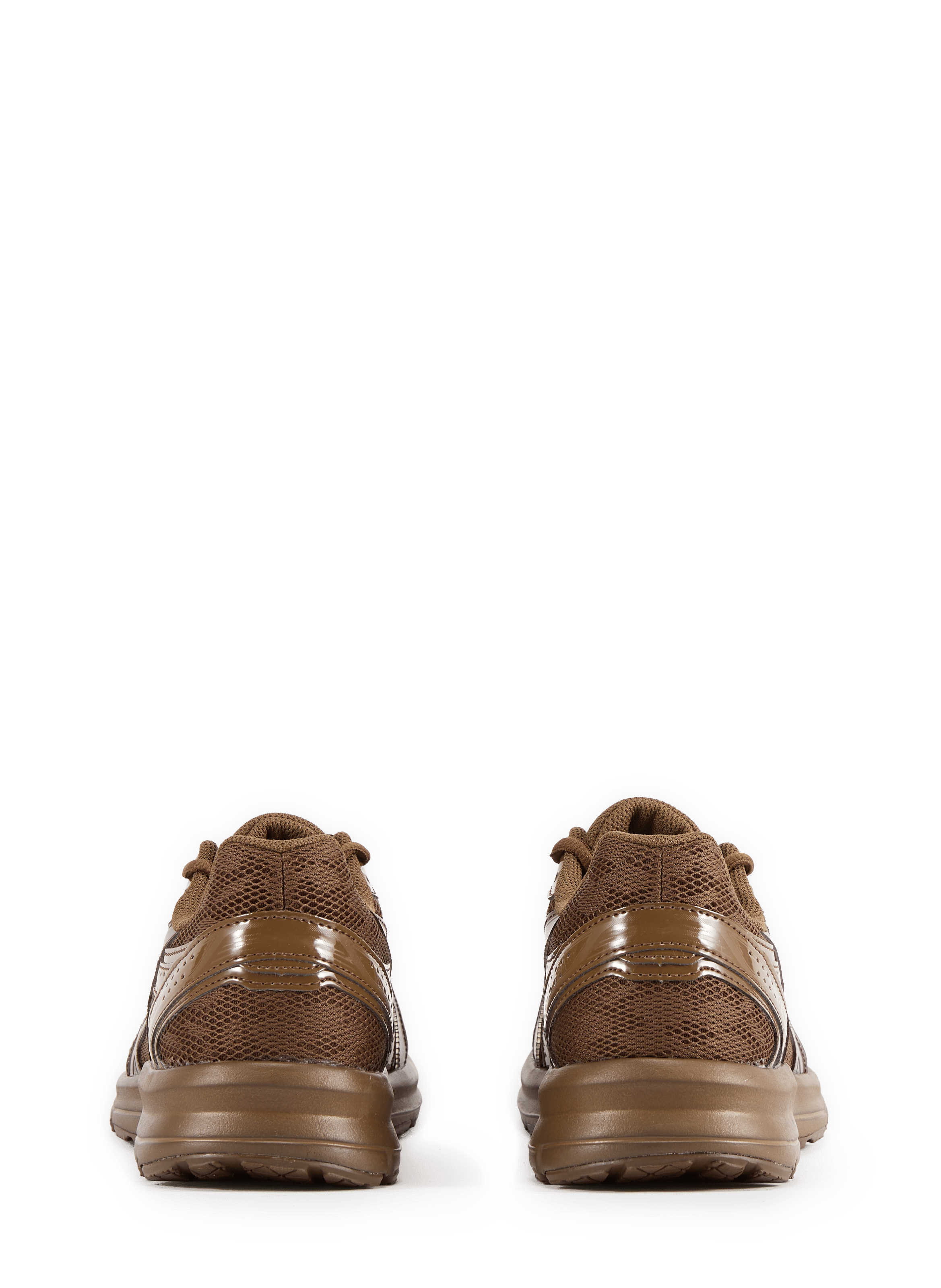 Baskets Jog-100S en cuir ASICS Marron