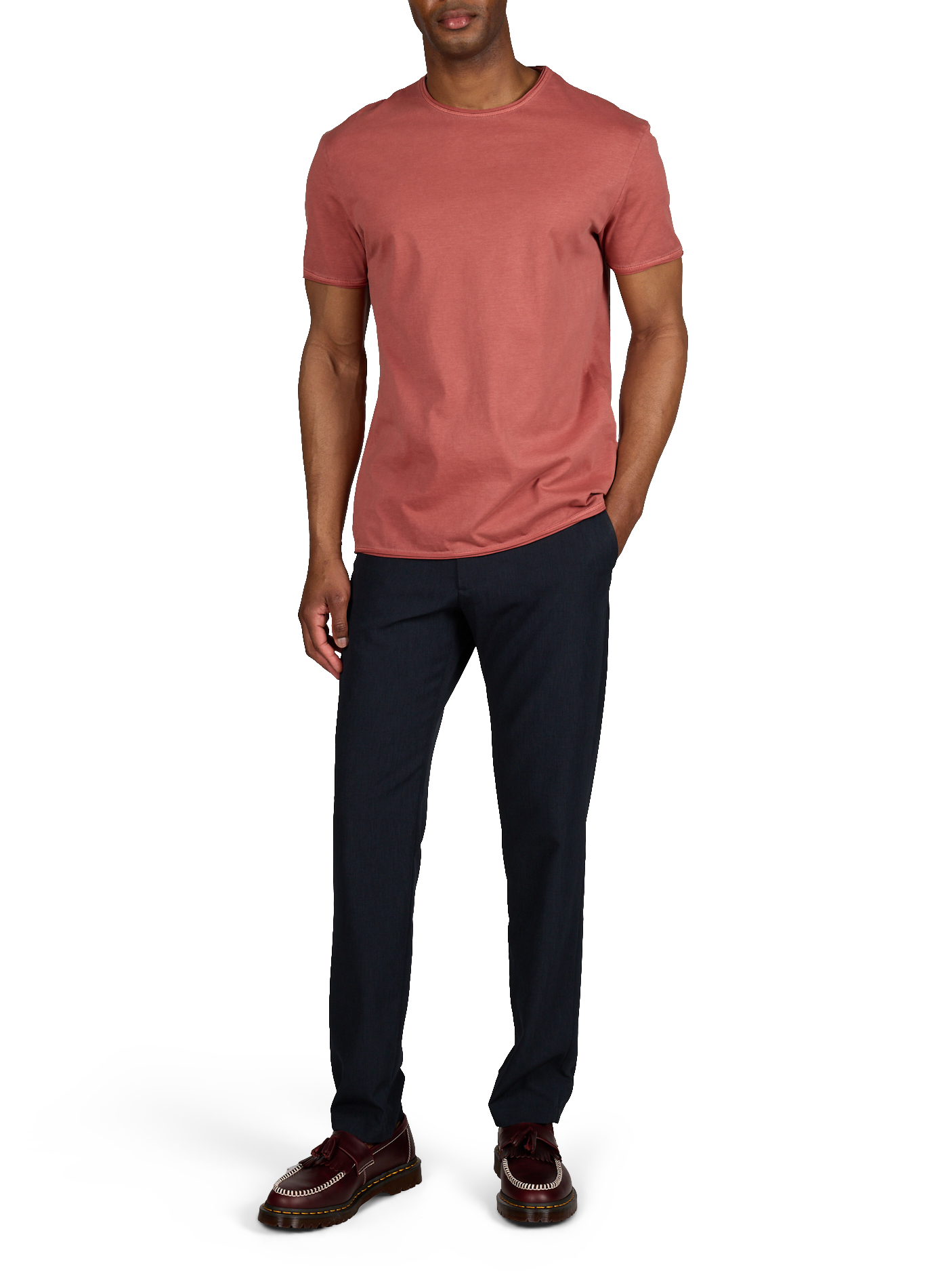 Mocassins Adrian en cuir lisse DR. MARTENS Rouge