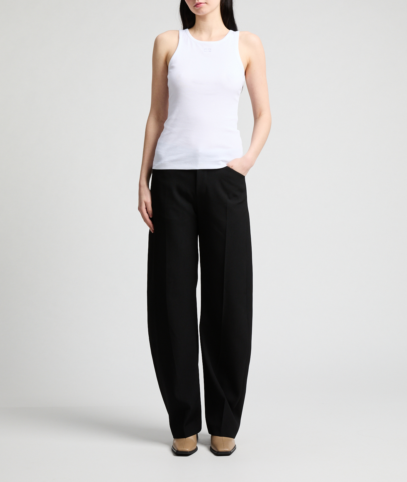 Cotton Top GANNI White