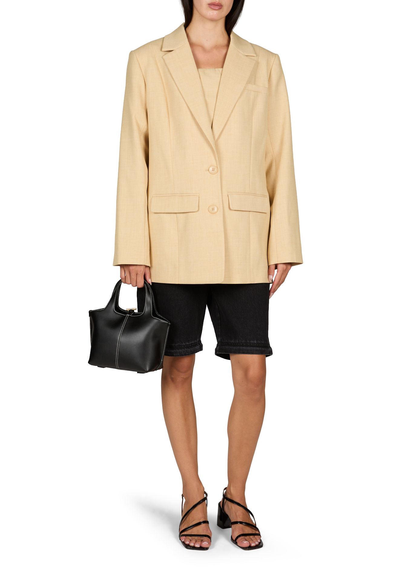 Cleo leather handbag ATELIER DE LUMEN Black