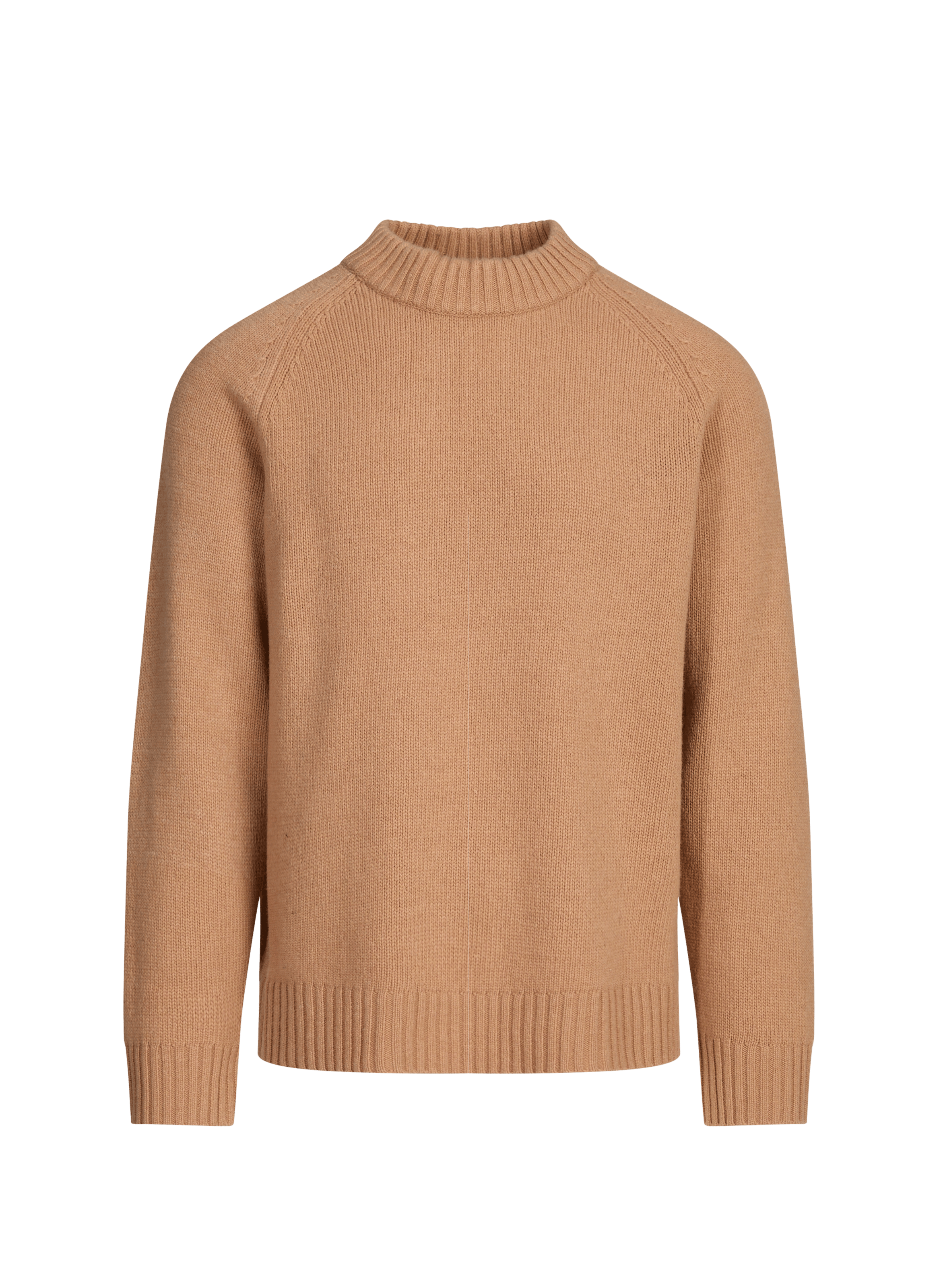 Round neck wool straight sweater SAISON 1865 Beige