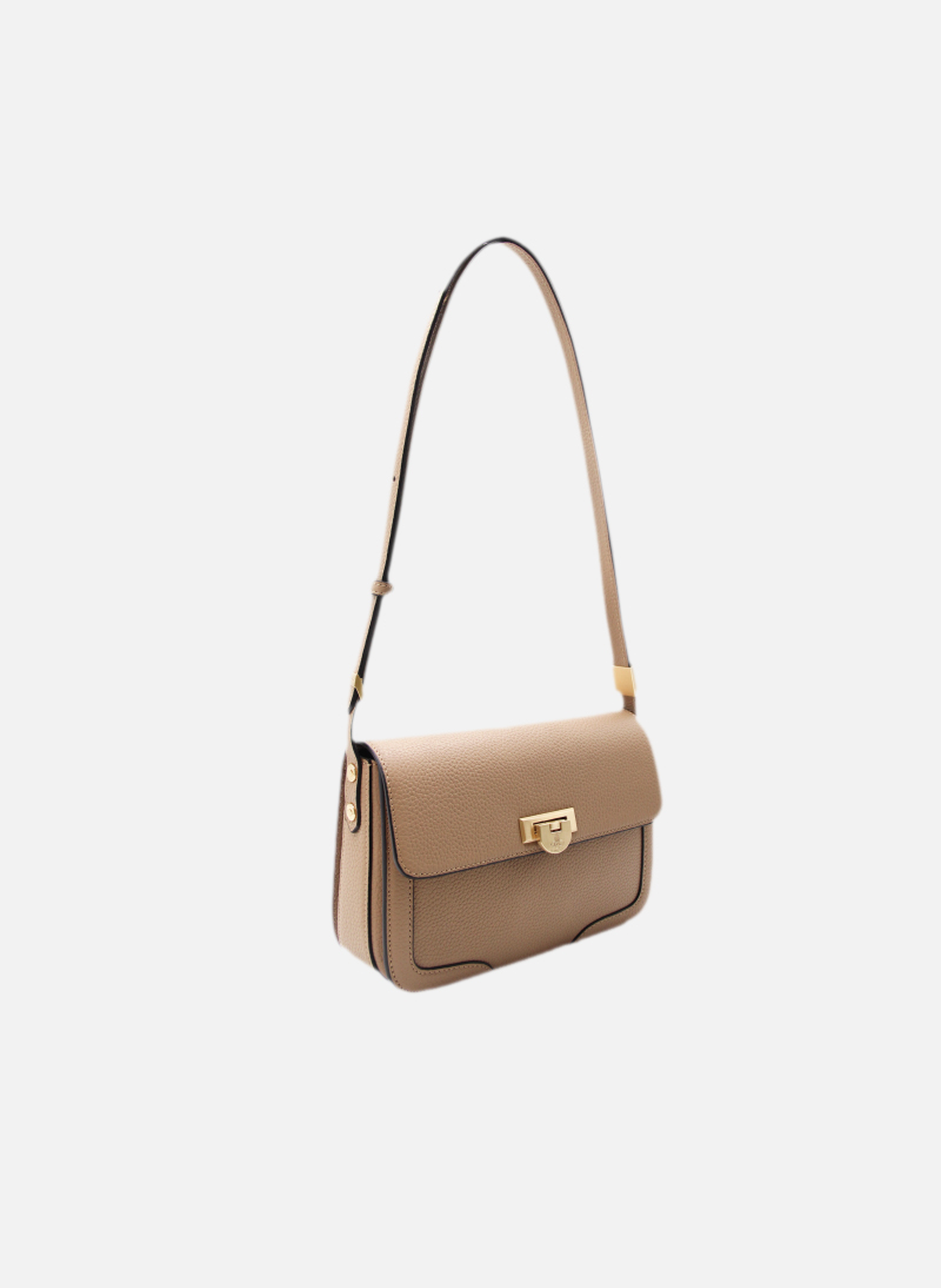 Auteuil | sac porté travers gm en cuir de vachette POURCHET Marron