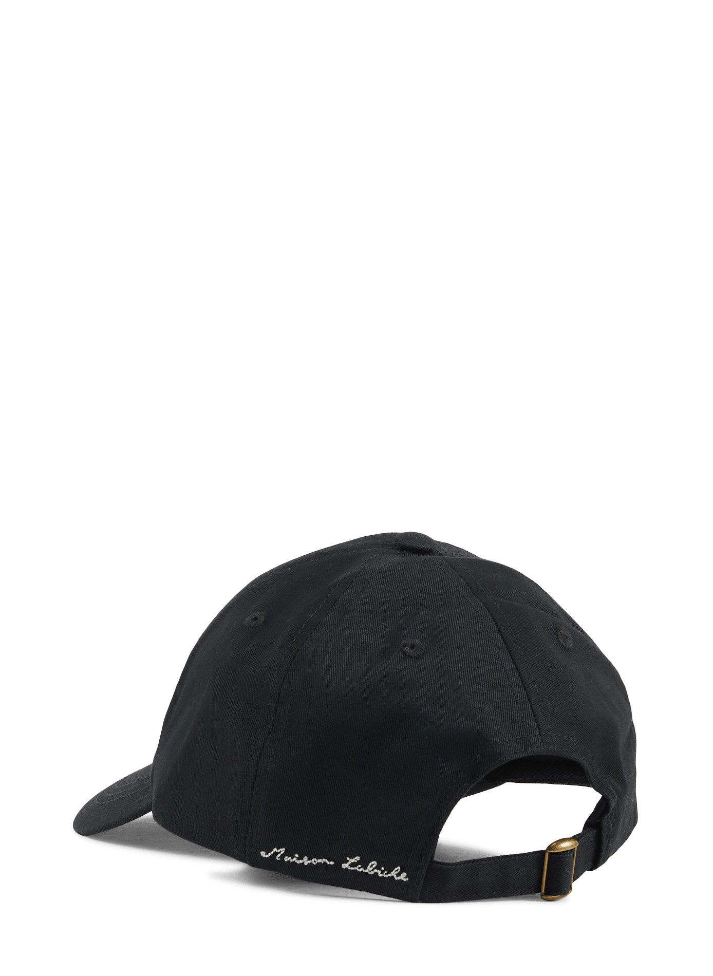 Casquette brodée Café en coton MAISON LABICHE Noir