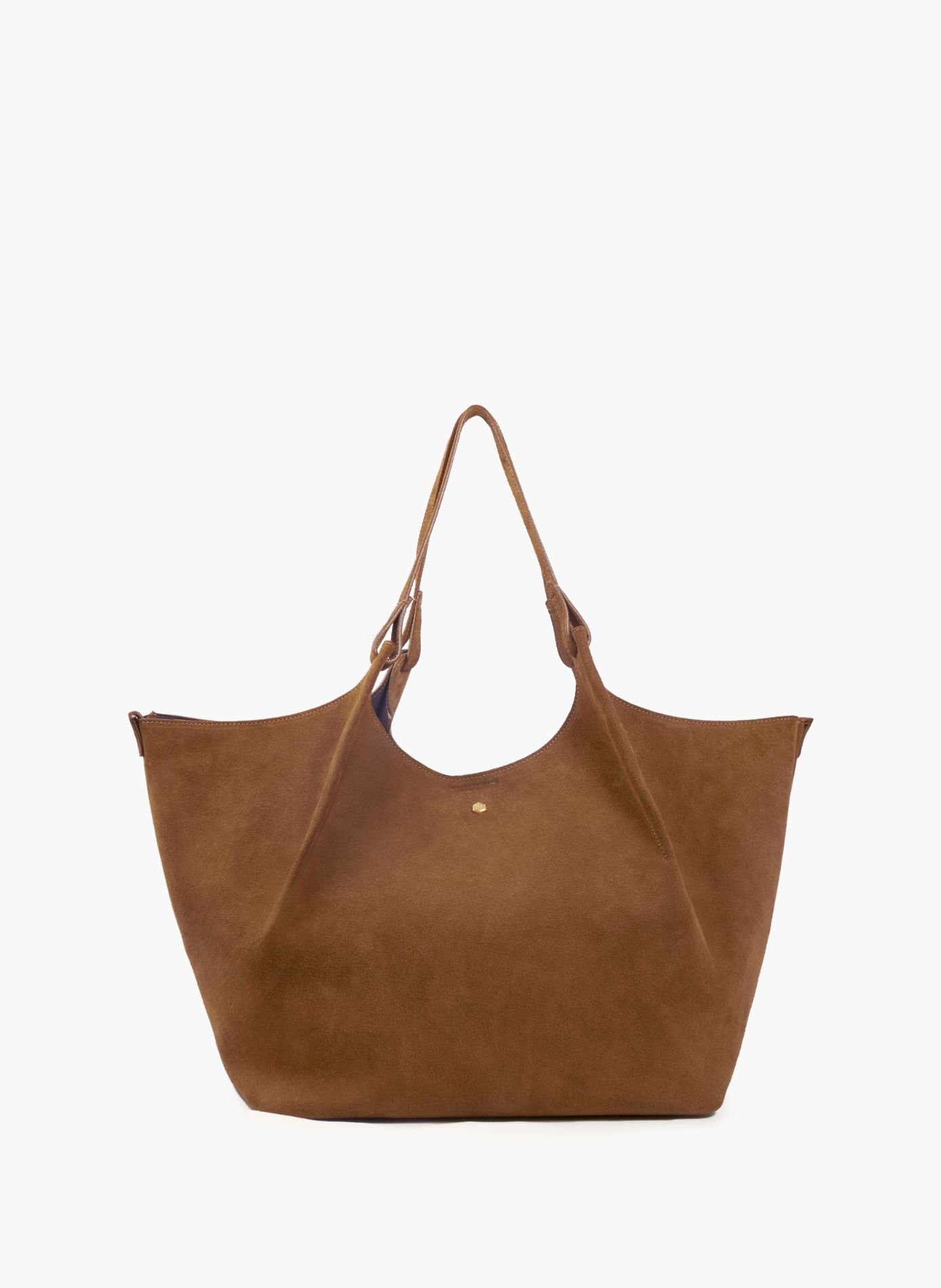 Sac cabas sybil cuir daim JULES & JENN Marron