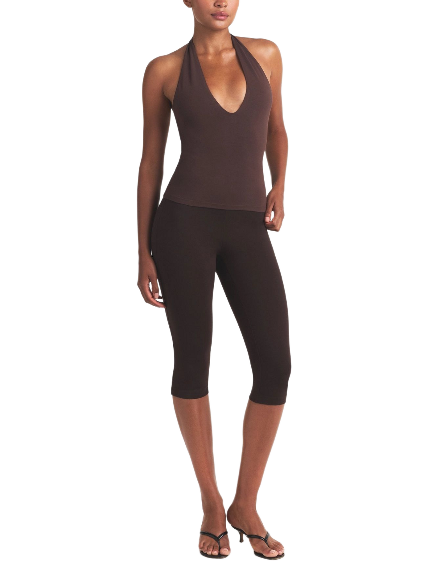 Top halter zonder mouwen met open rug SKIMS Bruin