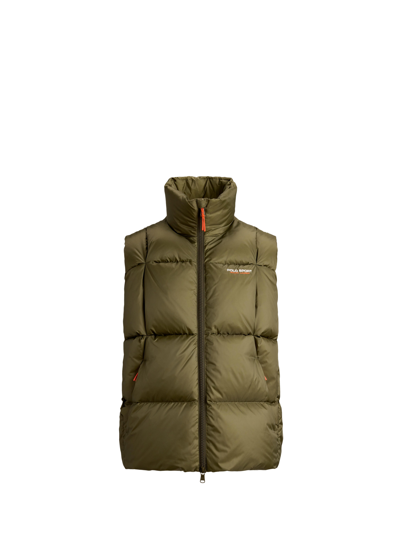 Veste droite col montant sans manches matelassé POLO RALPH LAUREN Green