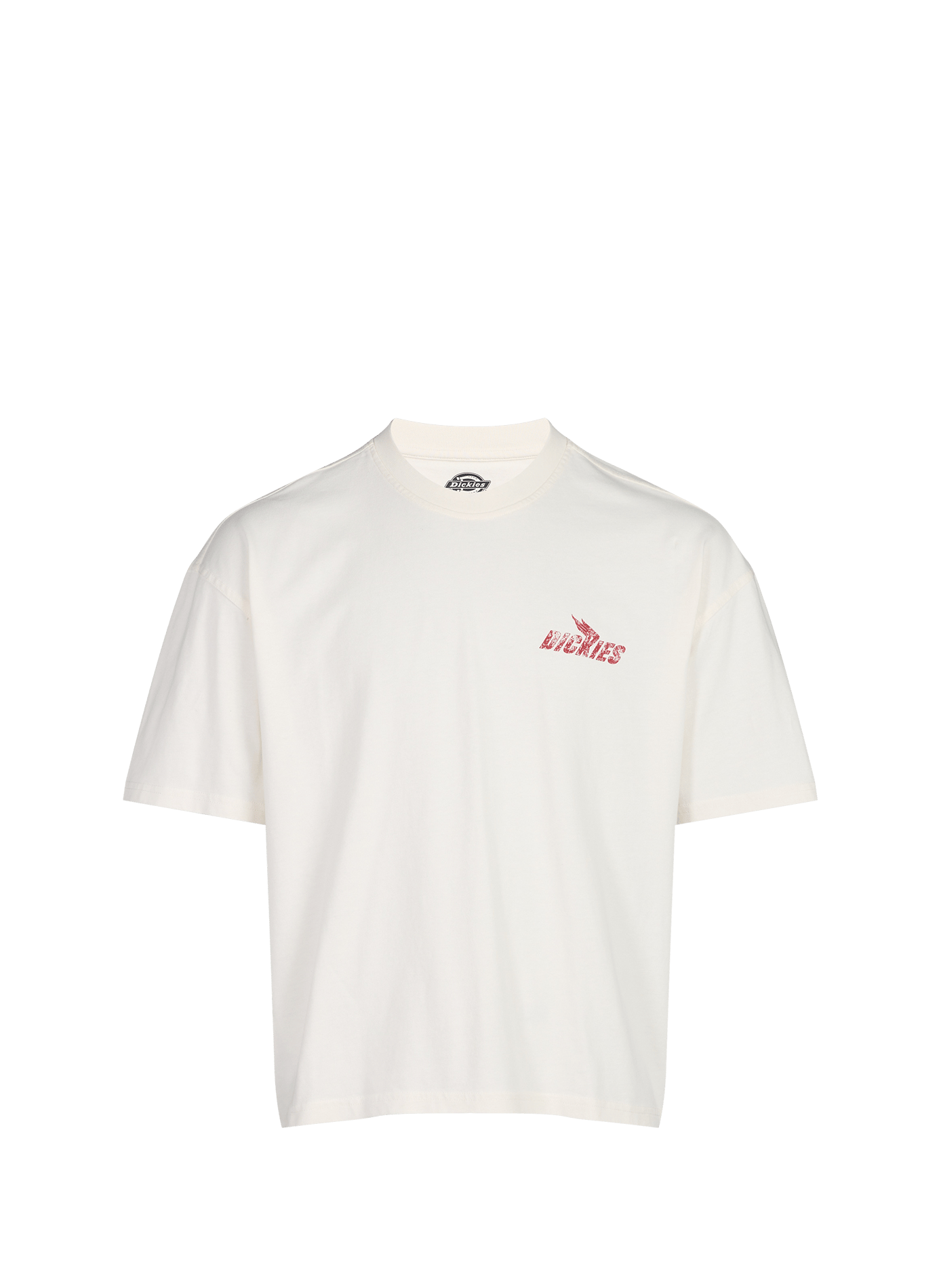Rundhalsausschnitt T-Shirt aus Baumwolle DICKIES Weiss
