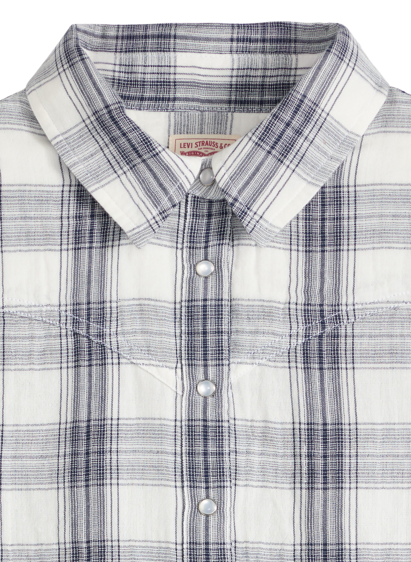 Shirt with classic plaid collar LEVI'S Blue