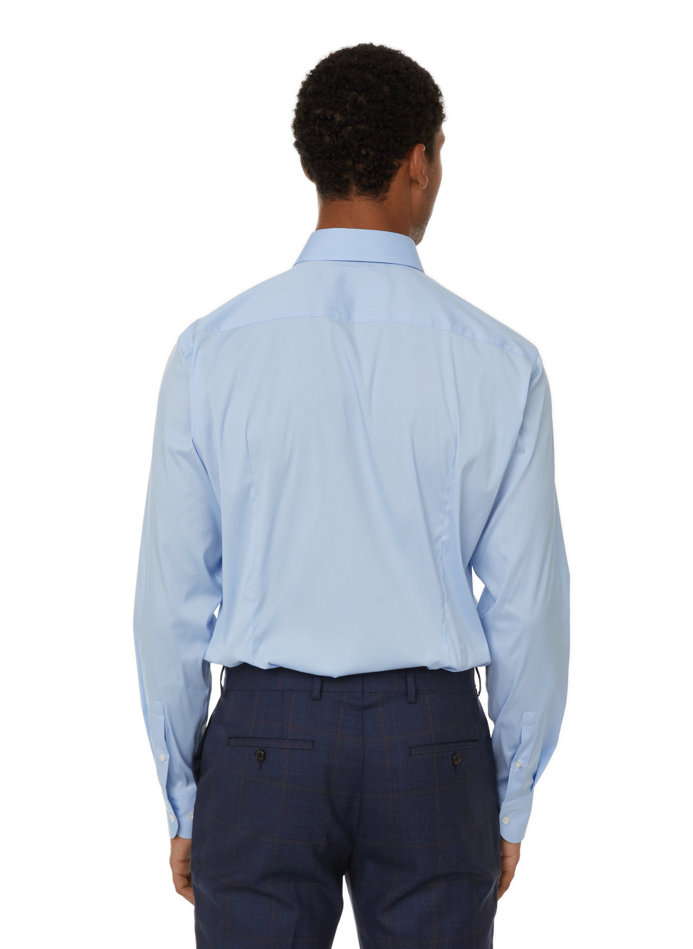 Cotton shirt BOSS Blue