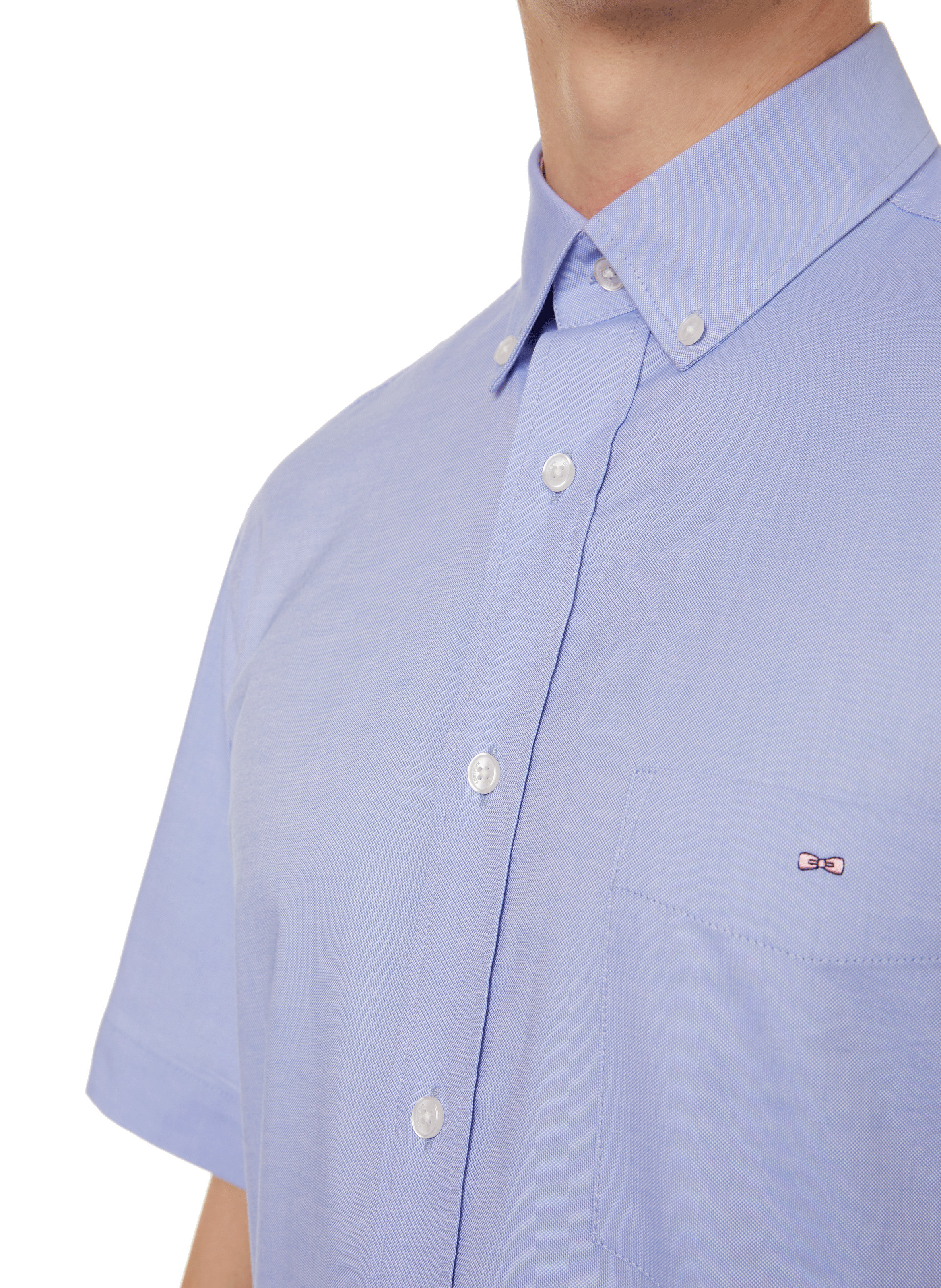 Short-sleeved cotton shirt EDEN PARK Blue