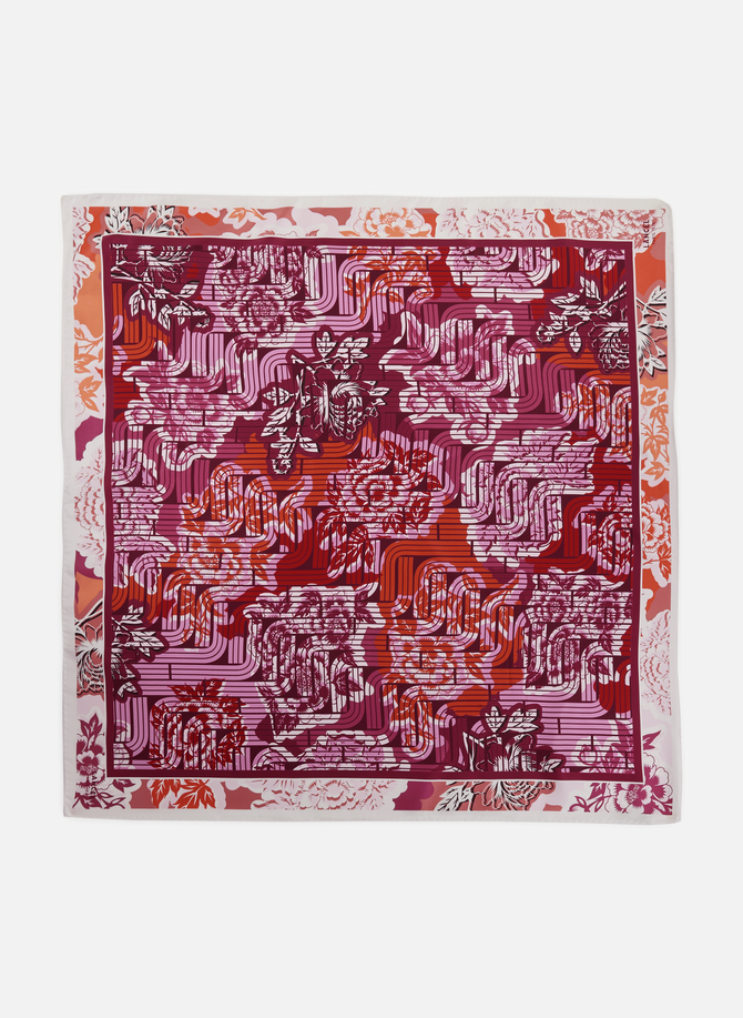 Printed silk scarf  LANCEL