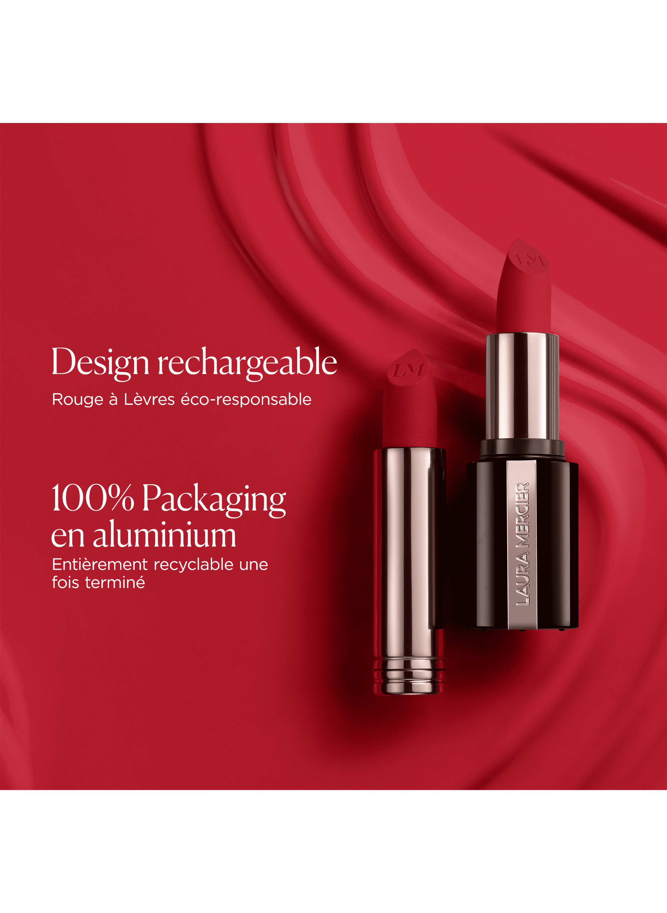 Caviar Smoothing Matte Lipstick LAURA MERCIER 680 rosewood silk  