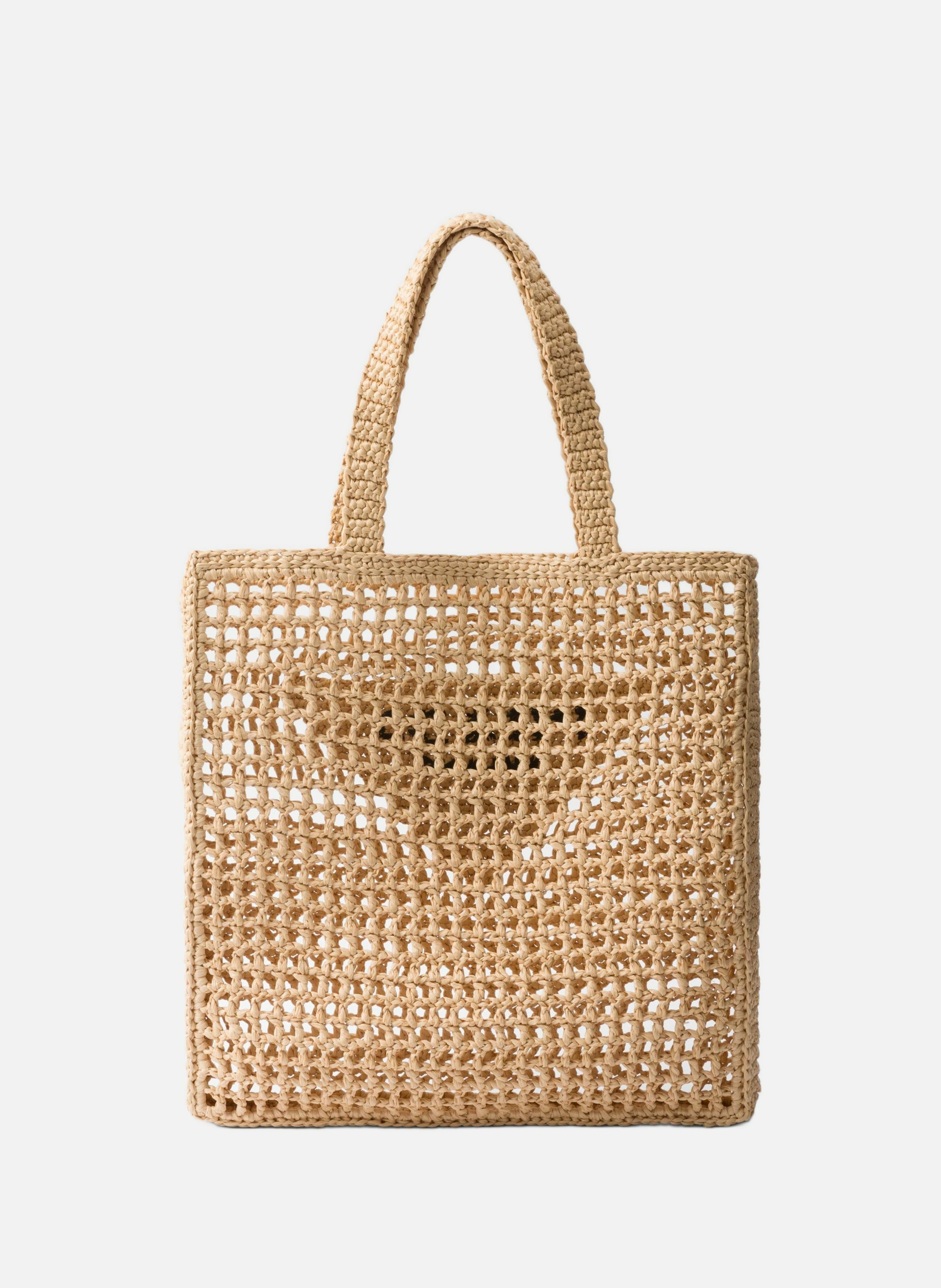 Cabas en crochet PRADA Beige