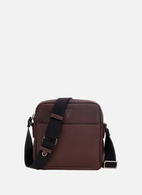Shoulder bag with logo Brown by GUESS GUESS Shoulder bag with logo Brown