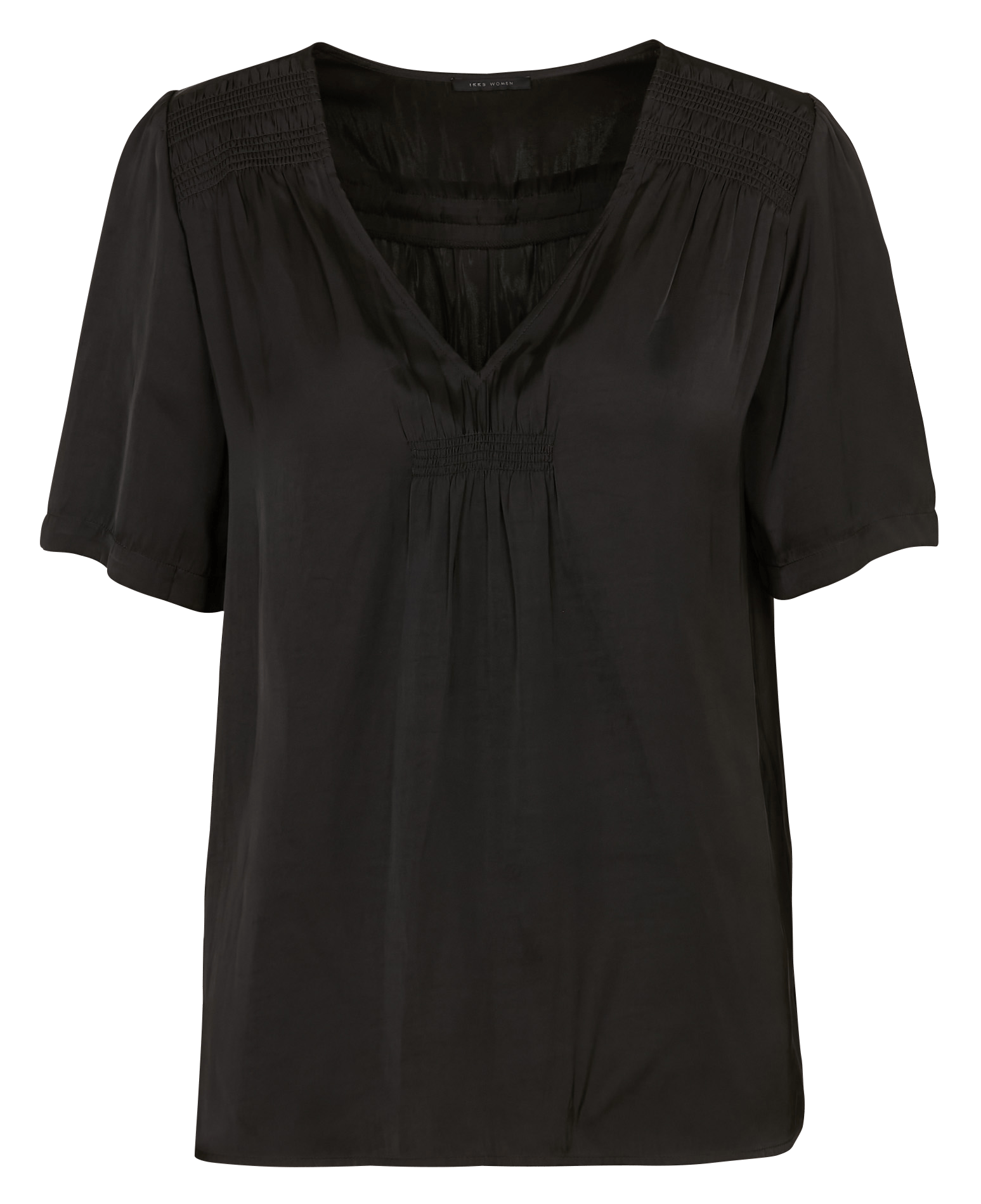 Top oversize satiné IKKS Noir