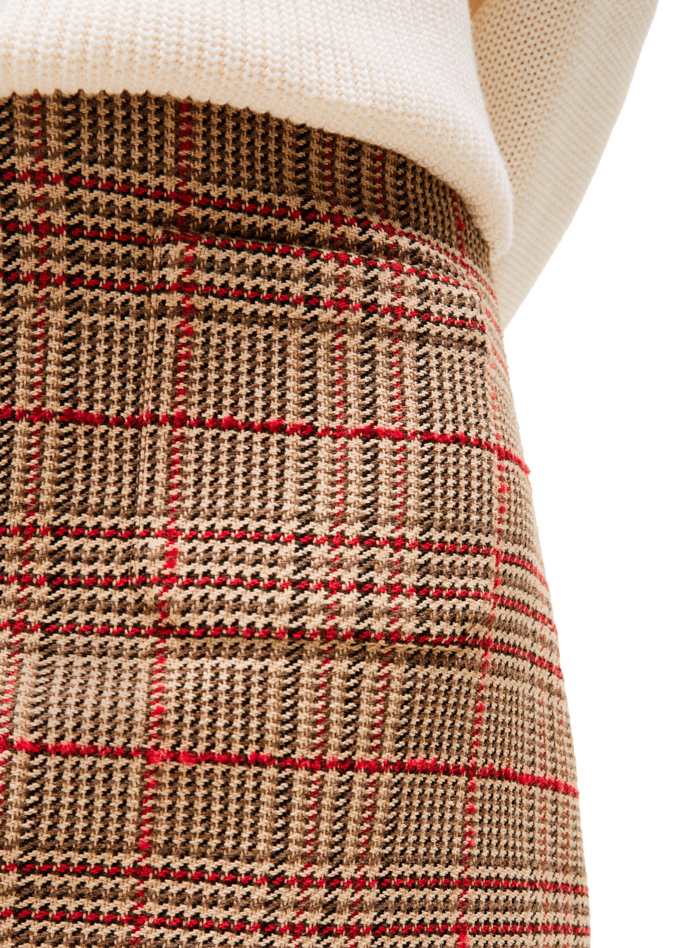 Mini tweed checkered skirt TOMMY HILFIGER Multicolour