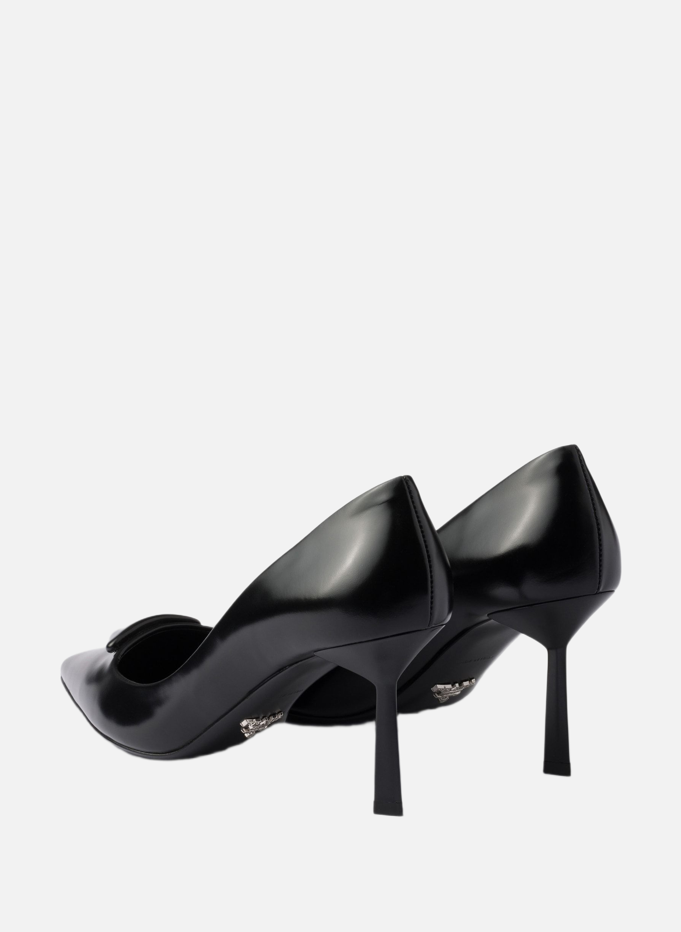 Escarpins en cuir brossé PRADA Noir