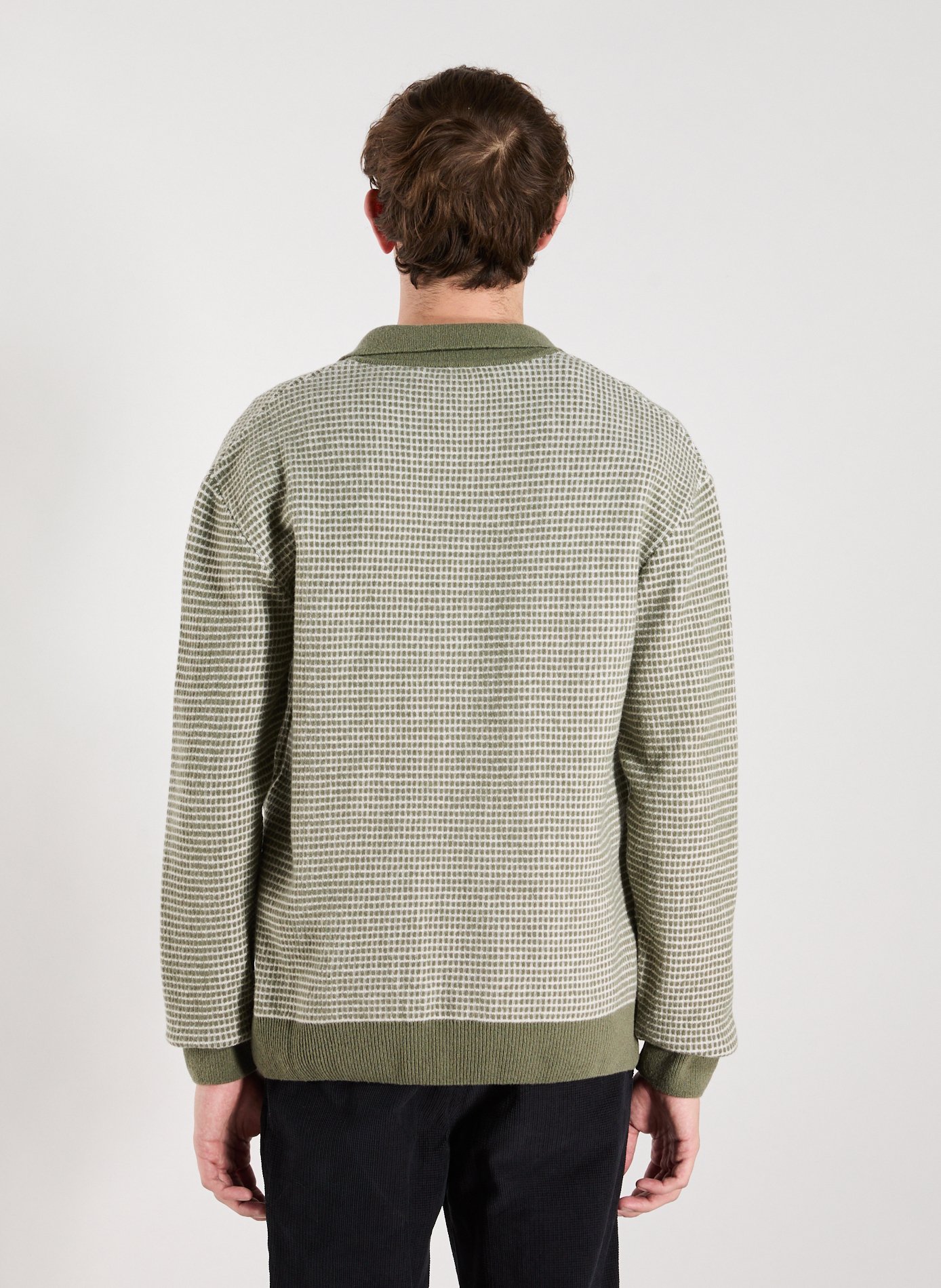Mixed wool sweatshirt FAGUO Green
