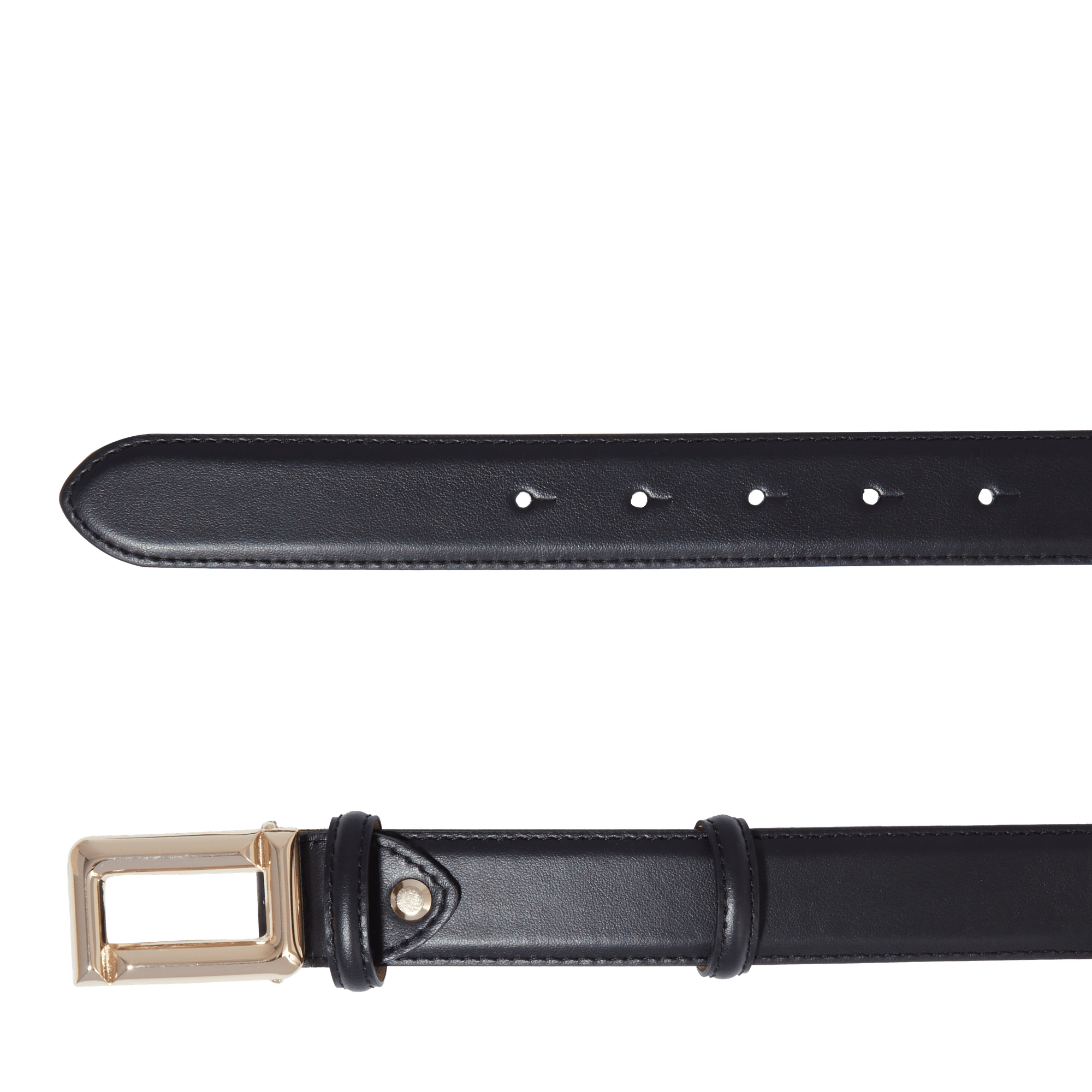 Ceinture 30mm ardillon réversible angèle de lancel en cuir LANCEL Noir