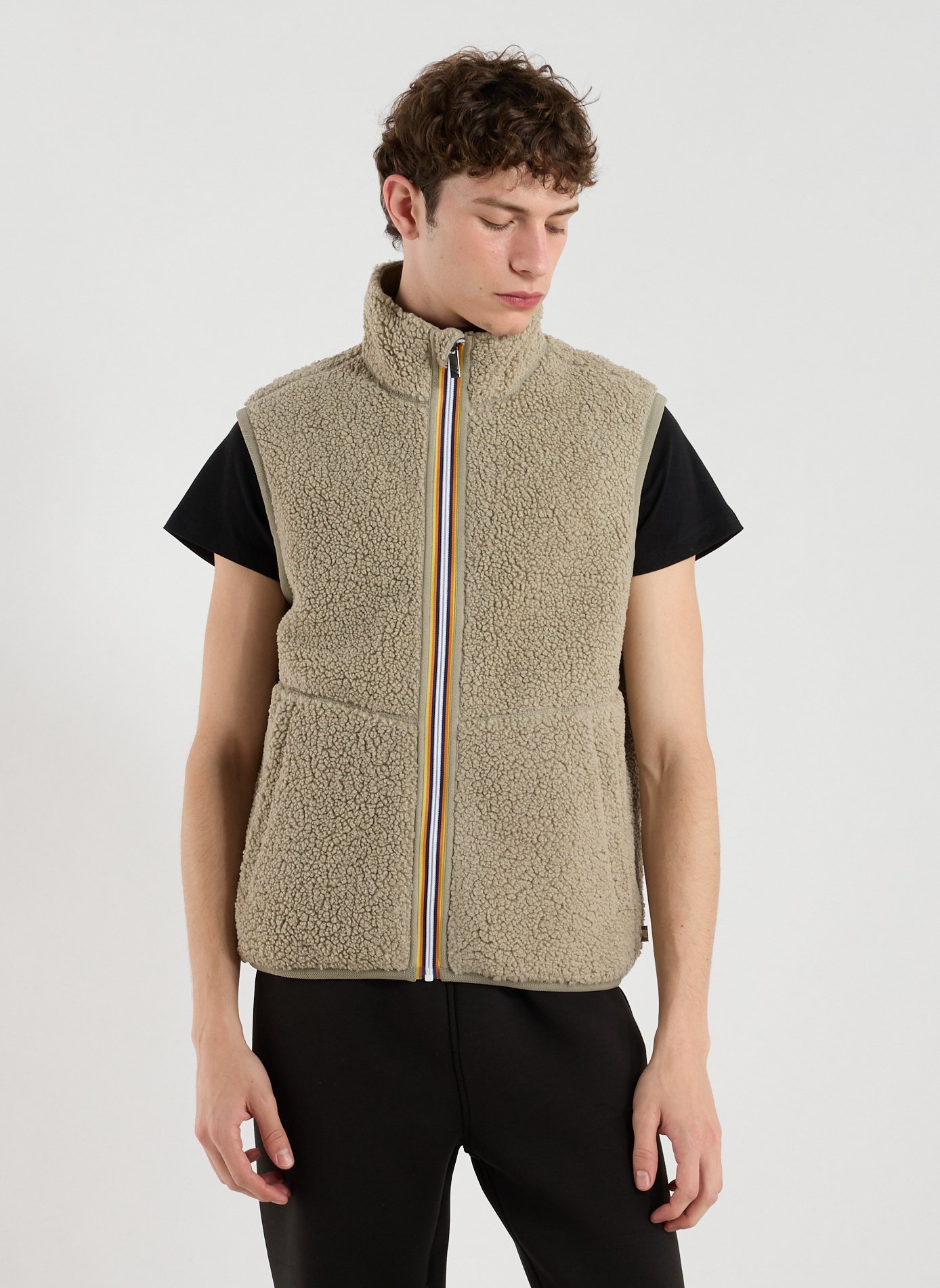 Gilet sans manches à col montant K-WAY Vert