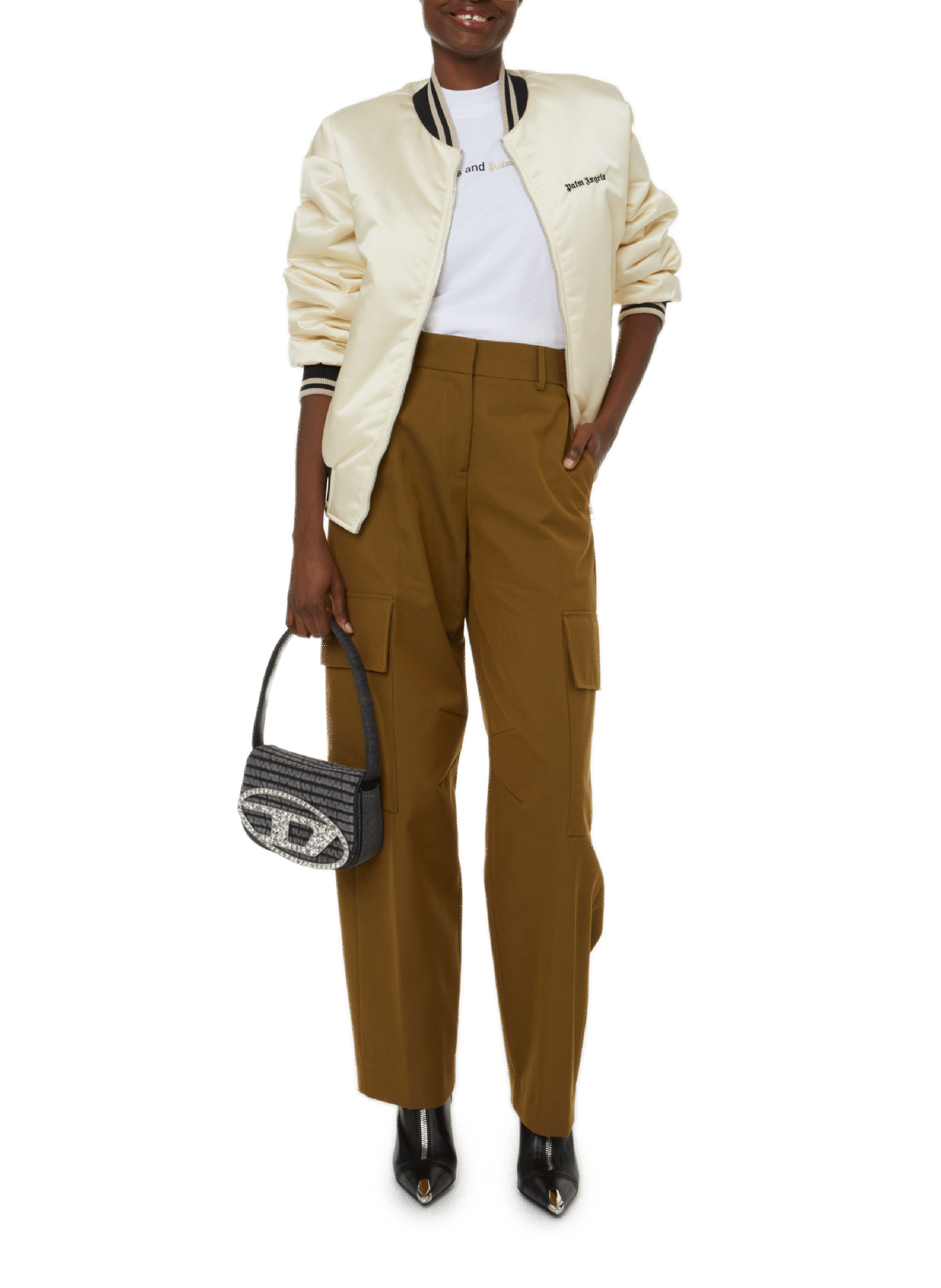 Tee shirt Sunsets PALM ANGELS Blanc