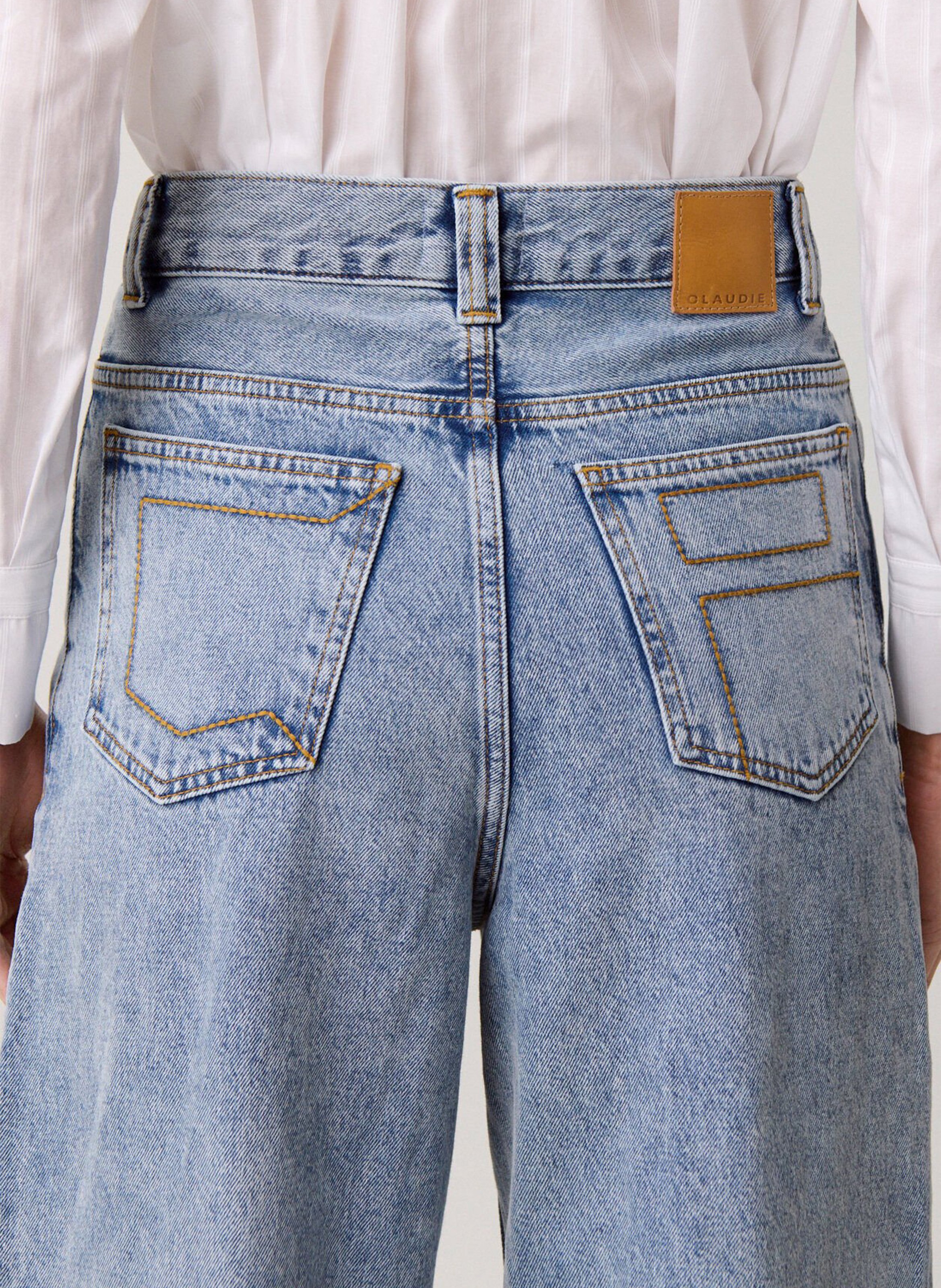 Jean large en coton CLAUDIE PIERLOT Bleu
