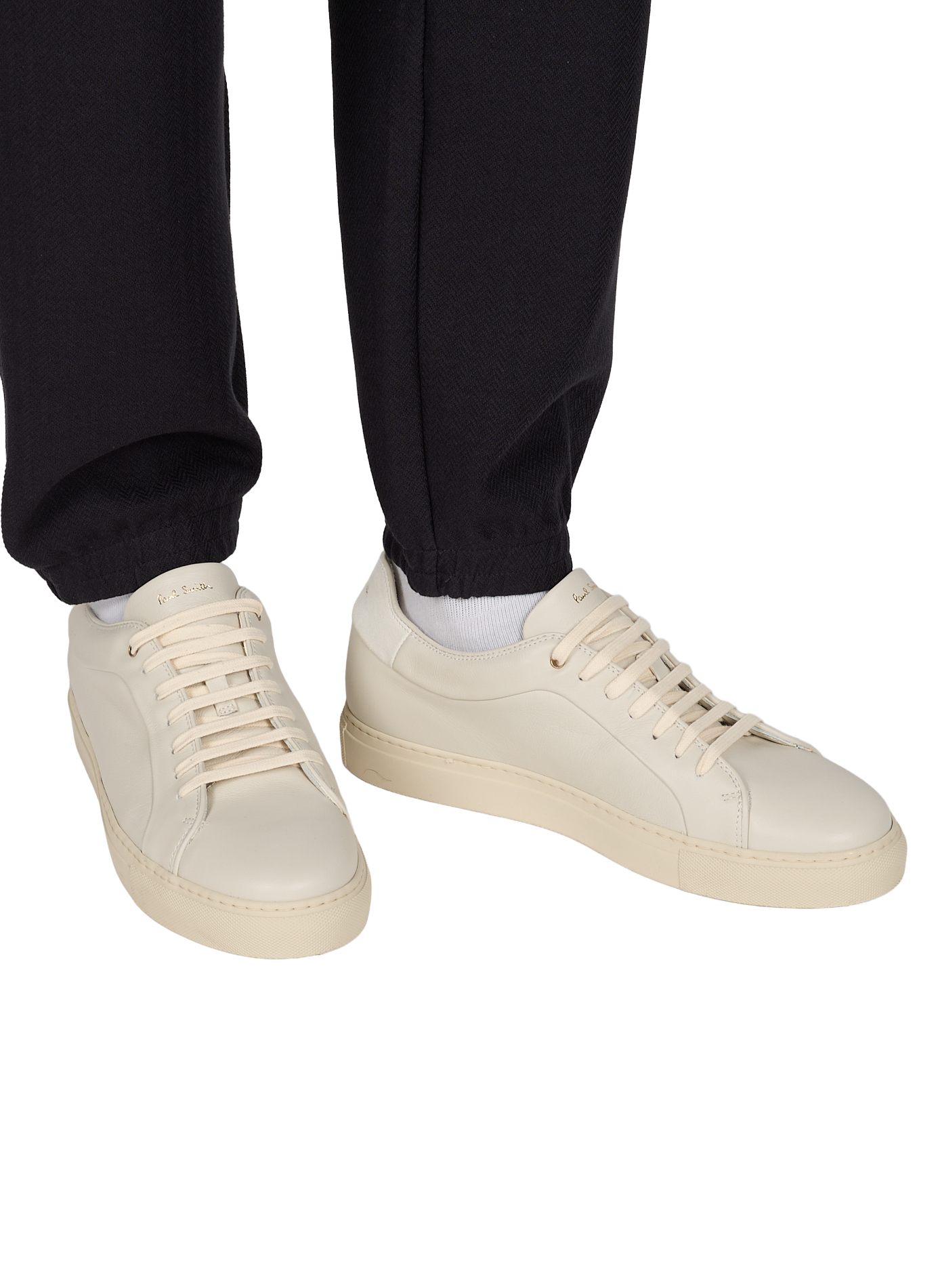Solid leather sneakers PAUL SMITH Beige
