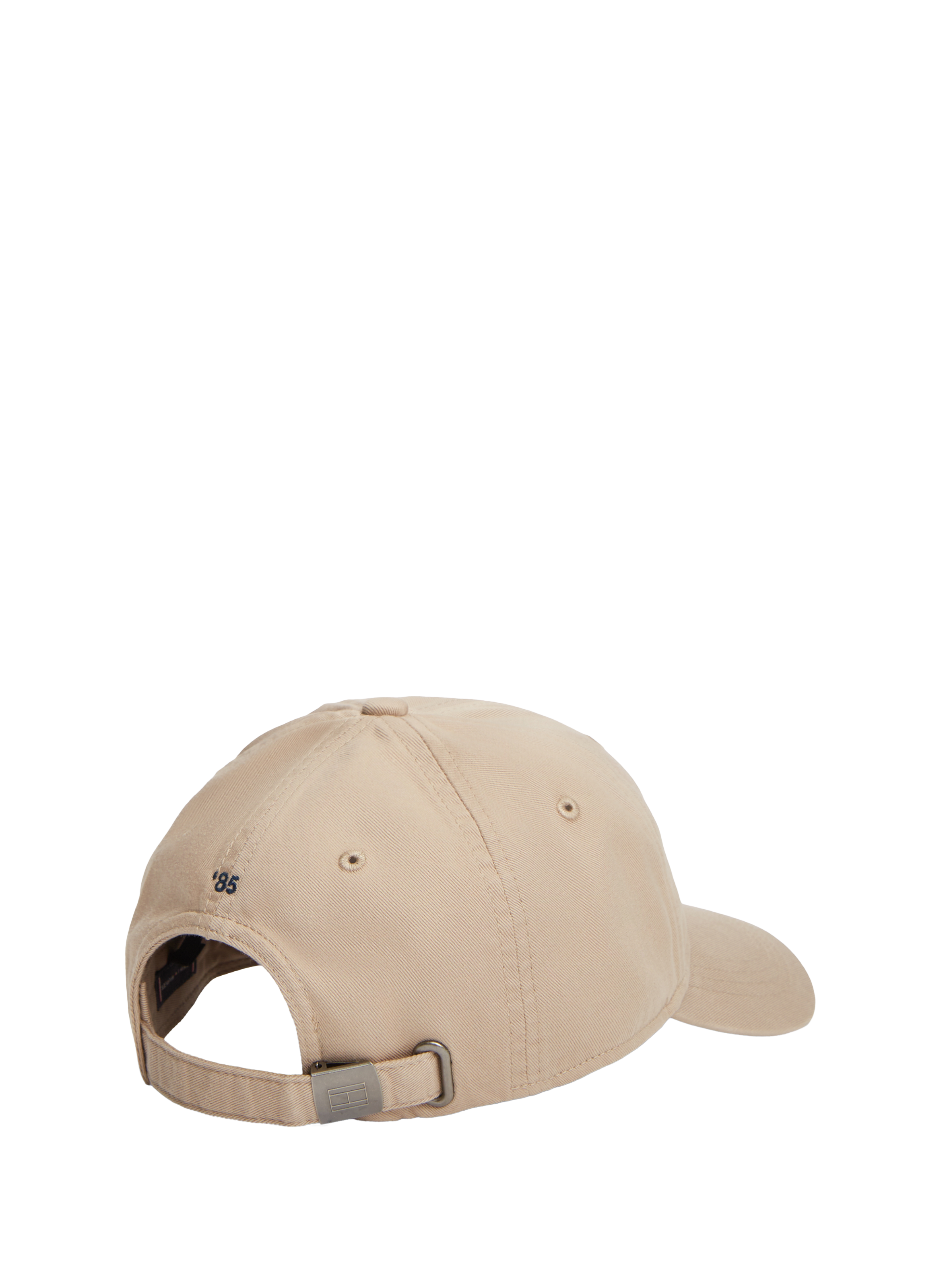 Logo organic cotton baseball cap TOMMY HILFIGER Beige