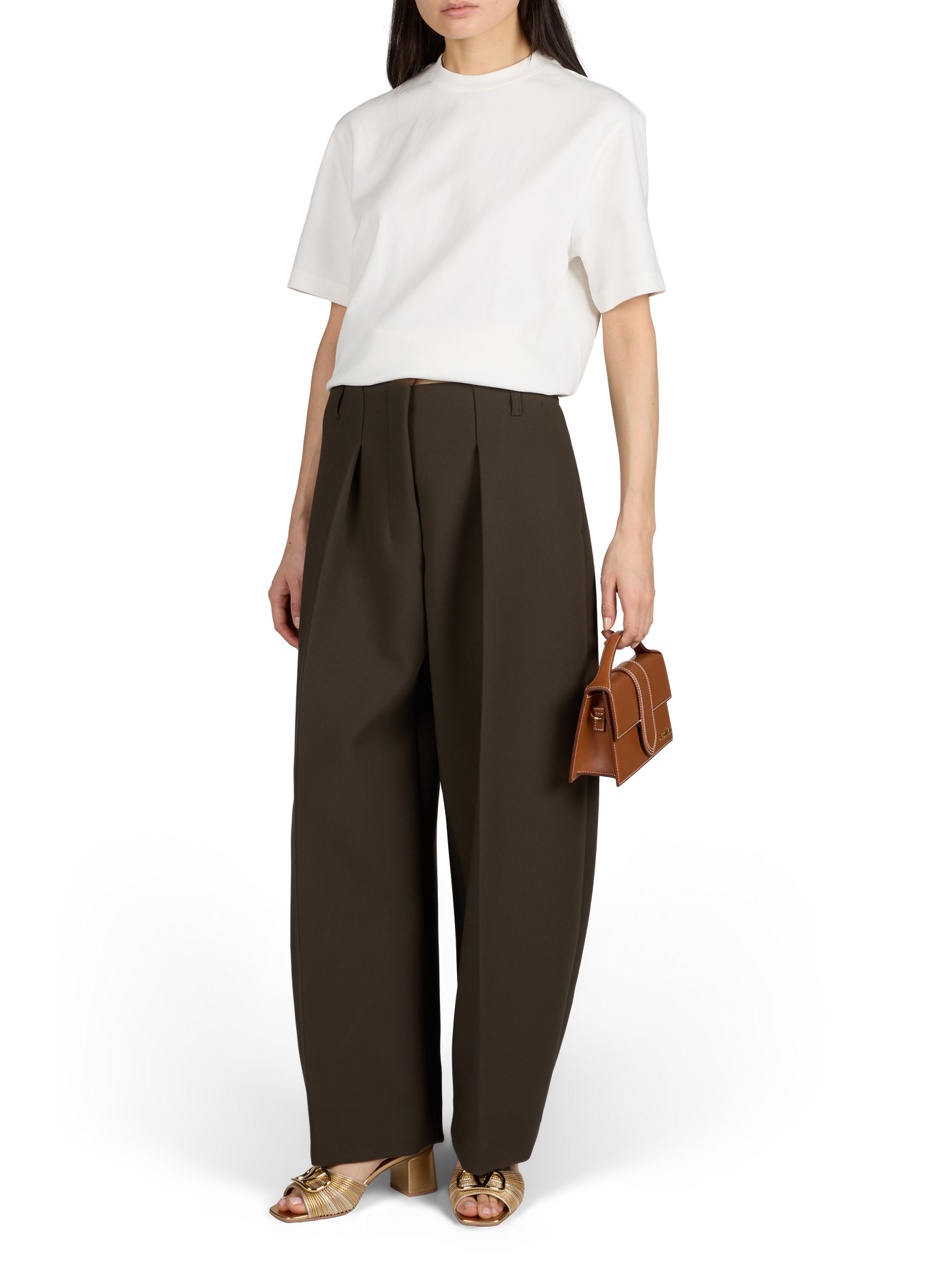 Sac Le grand Bambino en cuir JACQUEMUS Multicolore