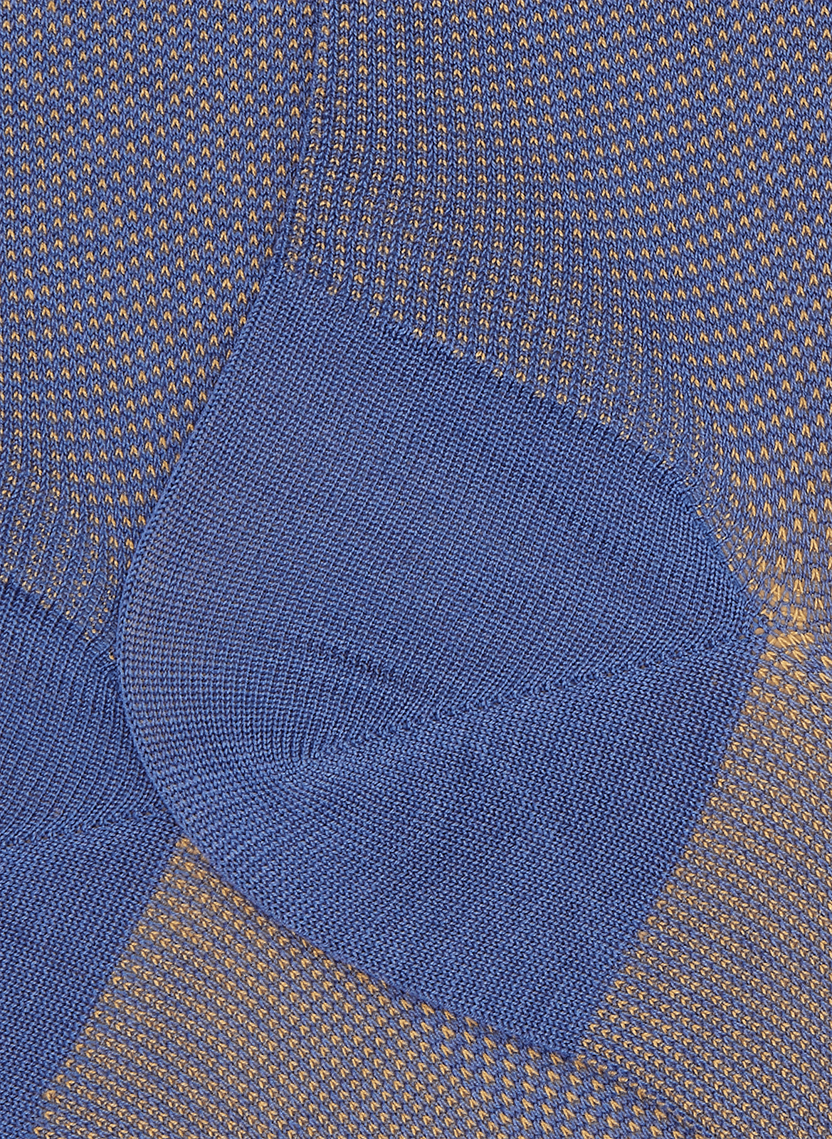 Chaussettes imprimées en coton Bleu