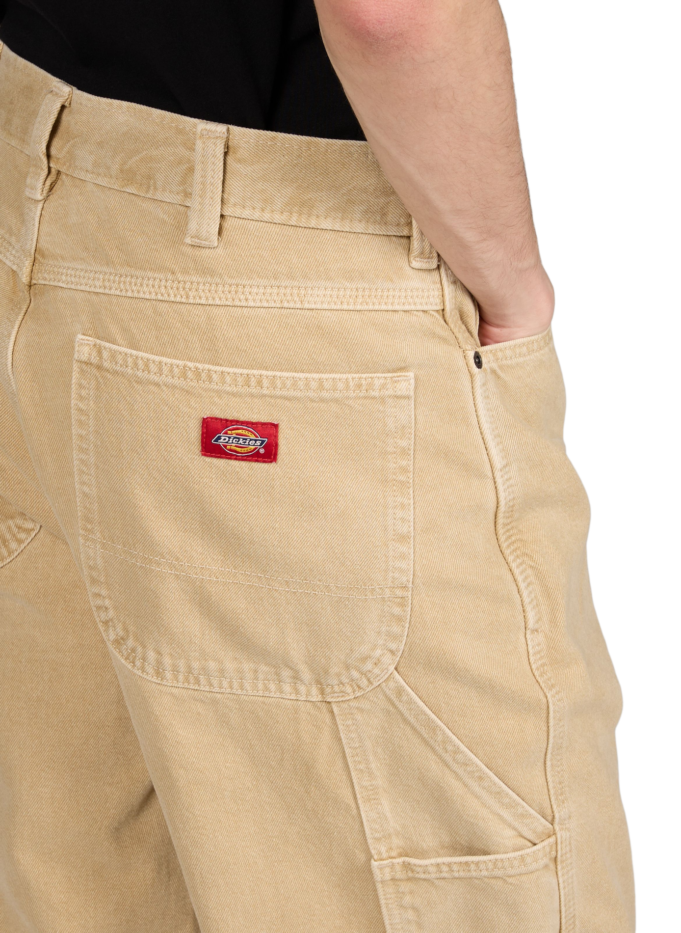 Jean large en coton DICKIES Beige