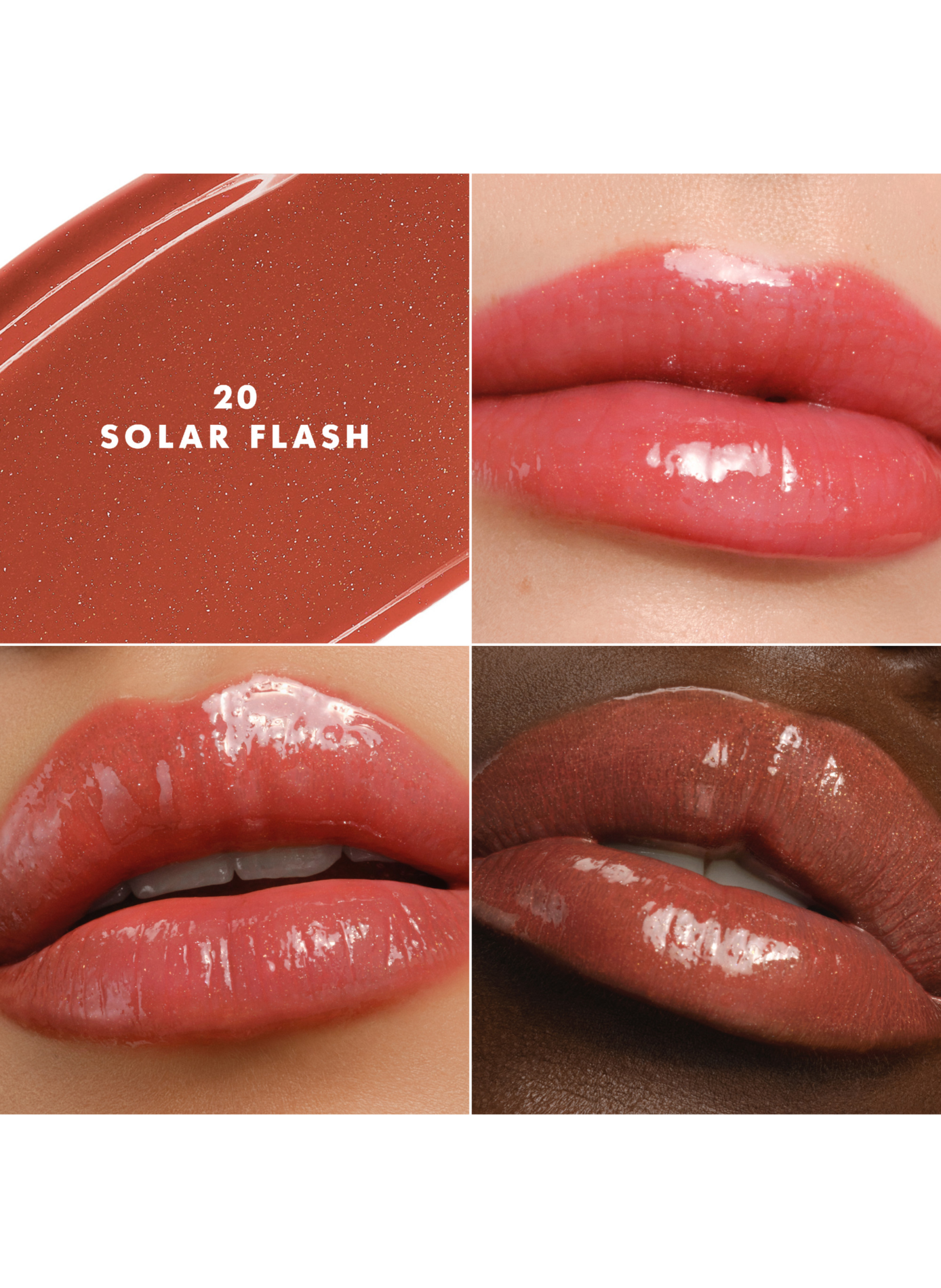 Prisma Glass Lip Balm intense color and shine ARMANI Solar flash