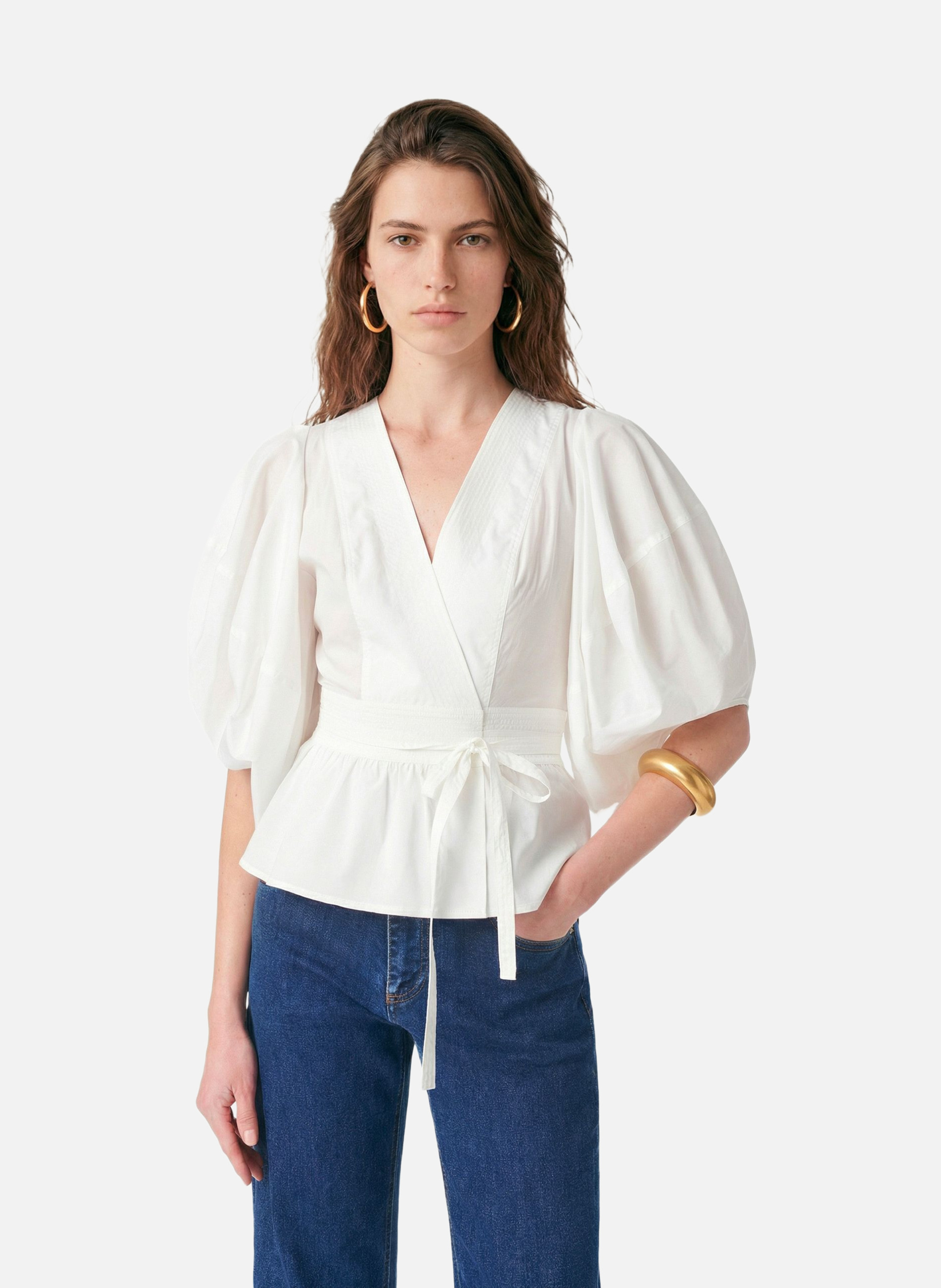 Blouse gunner VANESSA BRUNO Blanc