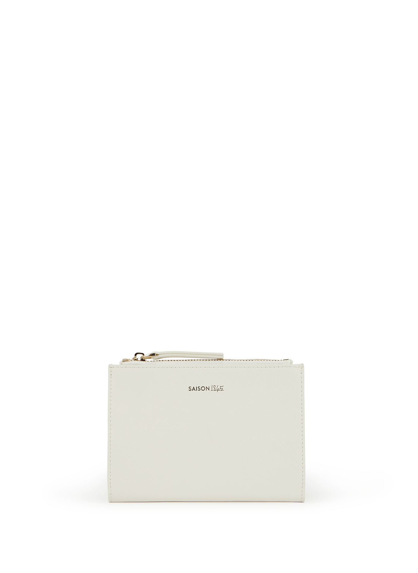 Medium cowhide leather wallet SAISON 1865 Beige