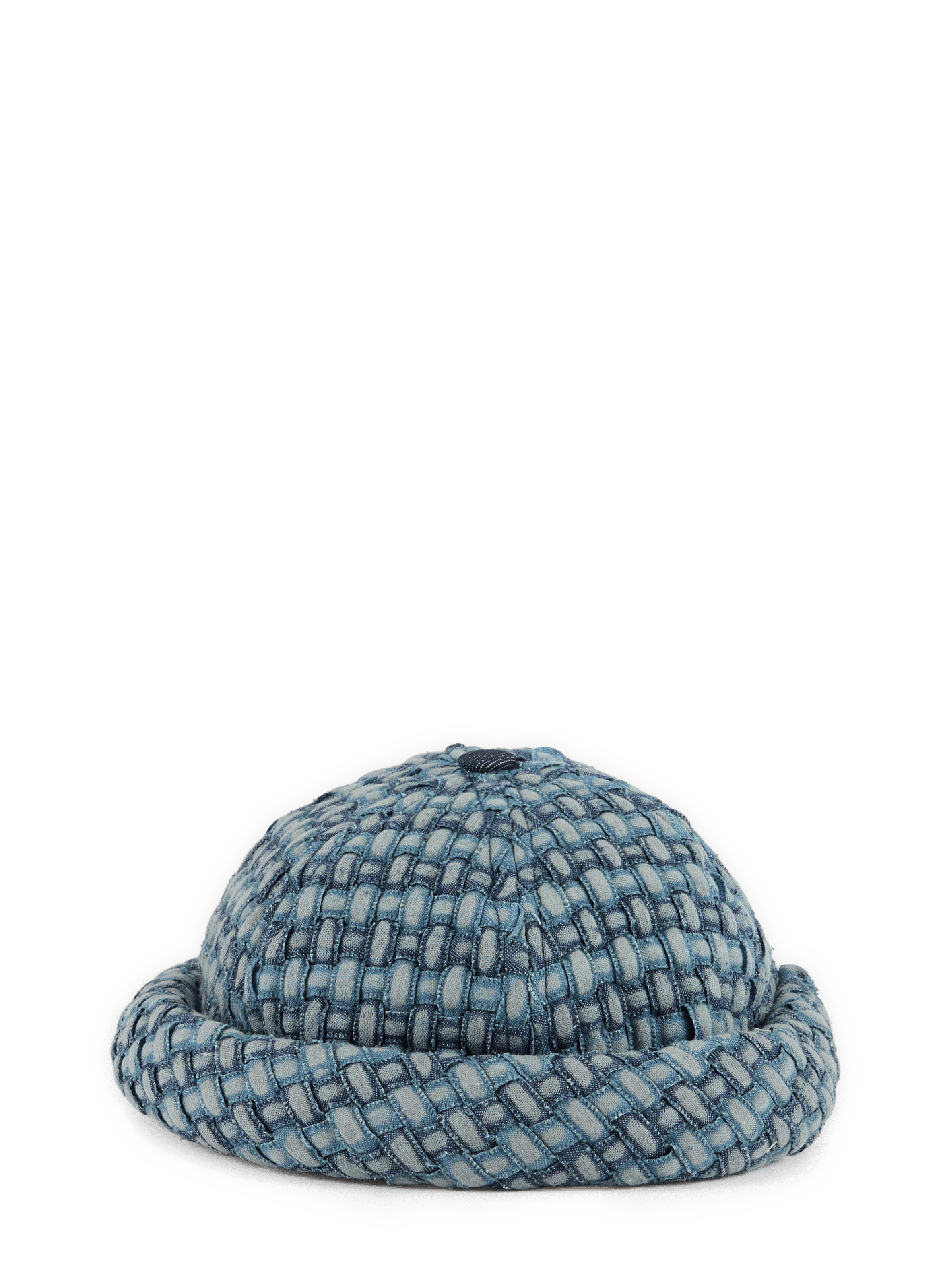Braided cotton denim hat BETON CIRE Blue