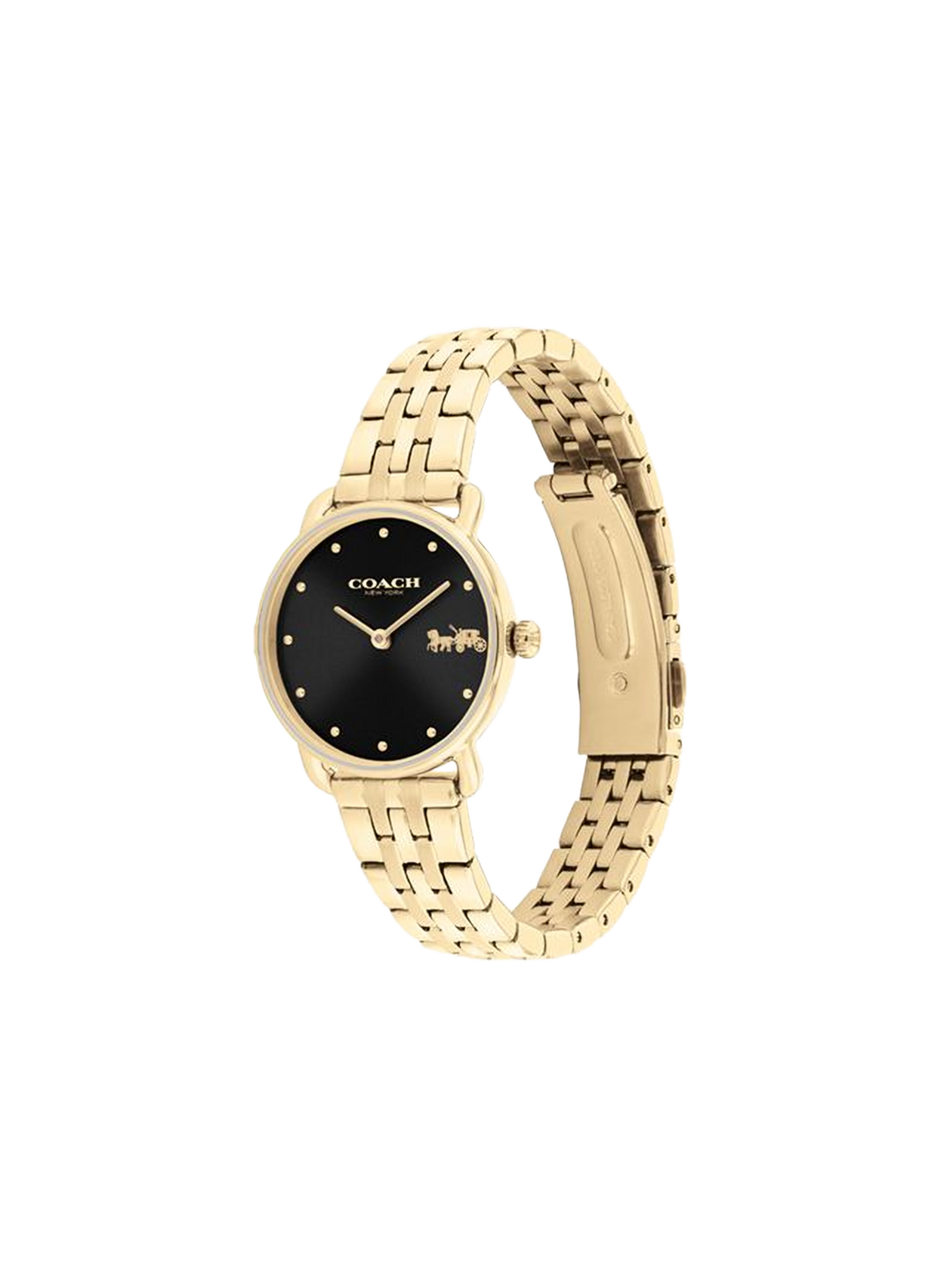 Montre quartz Elliot en acier inoxydable COACH MONTRES Doré