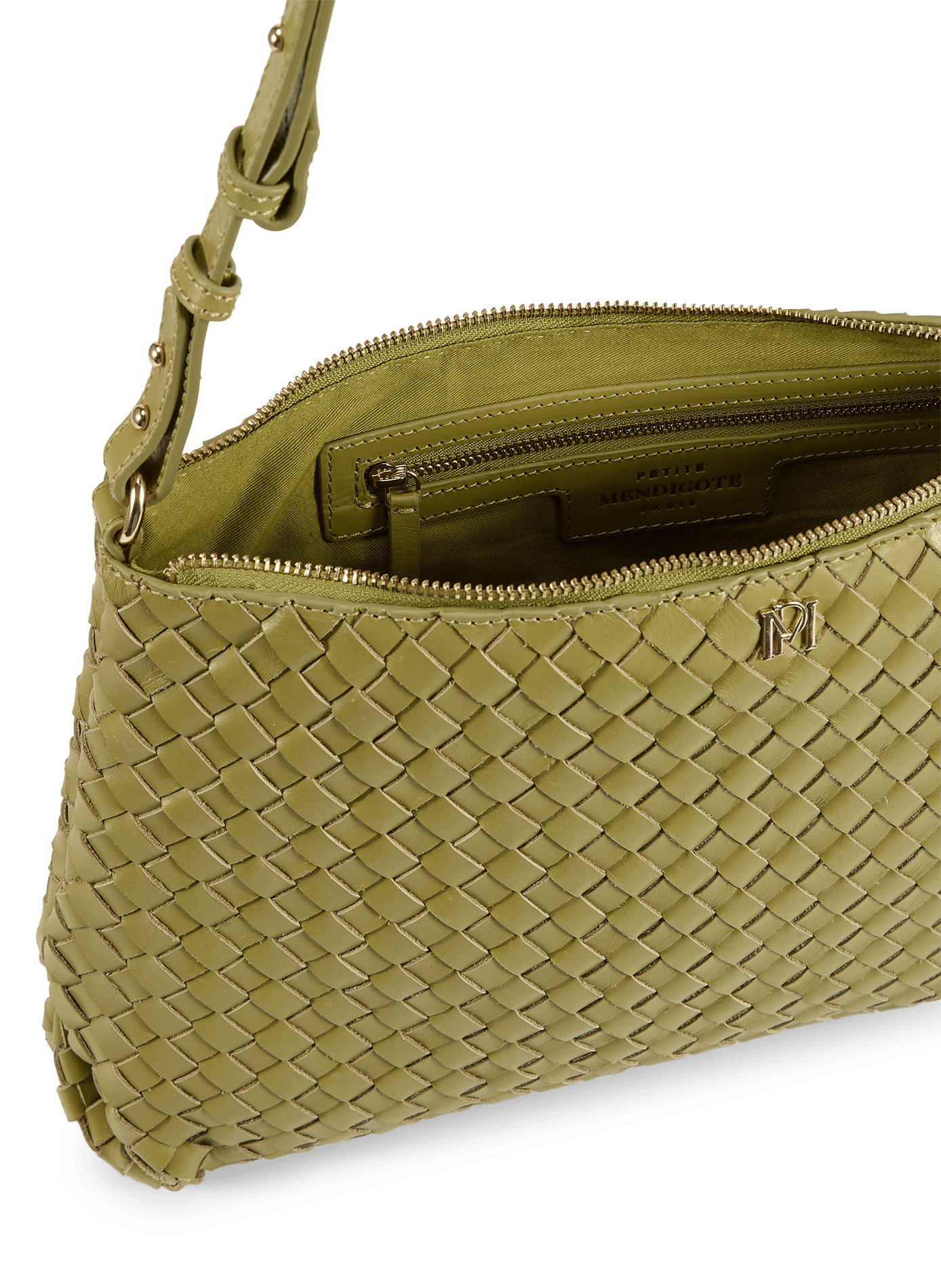 Serion leather handbag PETITE MENDIGOTE Green