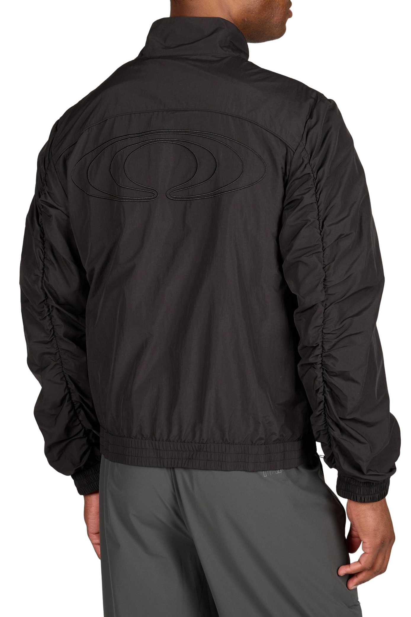 Veste cintrée col montant à zip RAINS Noir