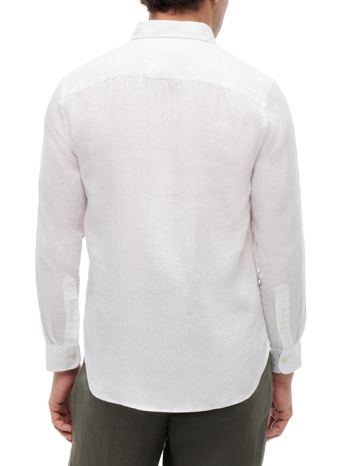 Chemise droite en lin TOMMY HILFIGER Blanc